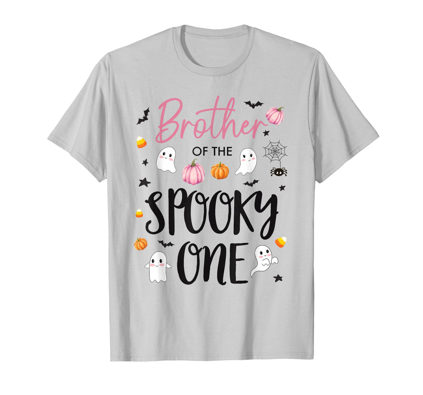 Brother of Spooky One Girl 1st Birthday Pink Halloween Cute T-Shirt