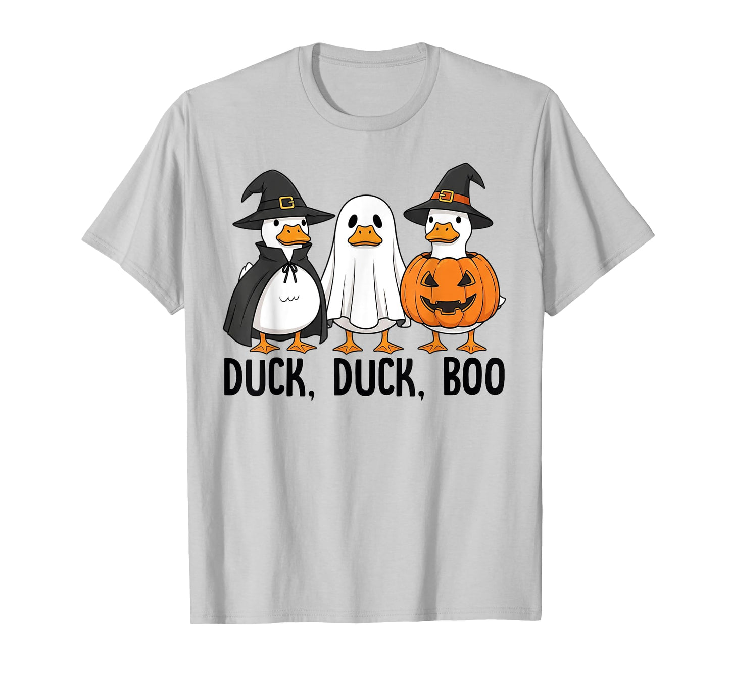 Duck Duck Boo Funny Duck Retro Men Women Halloween T-Shirt