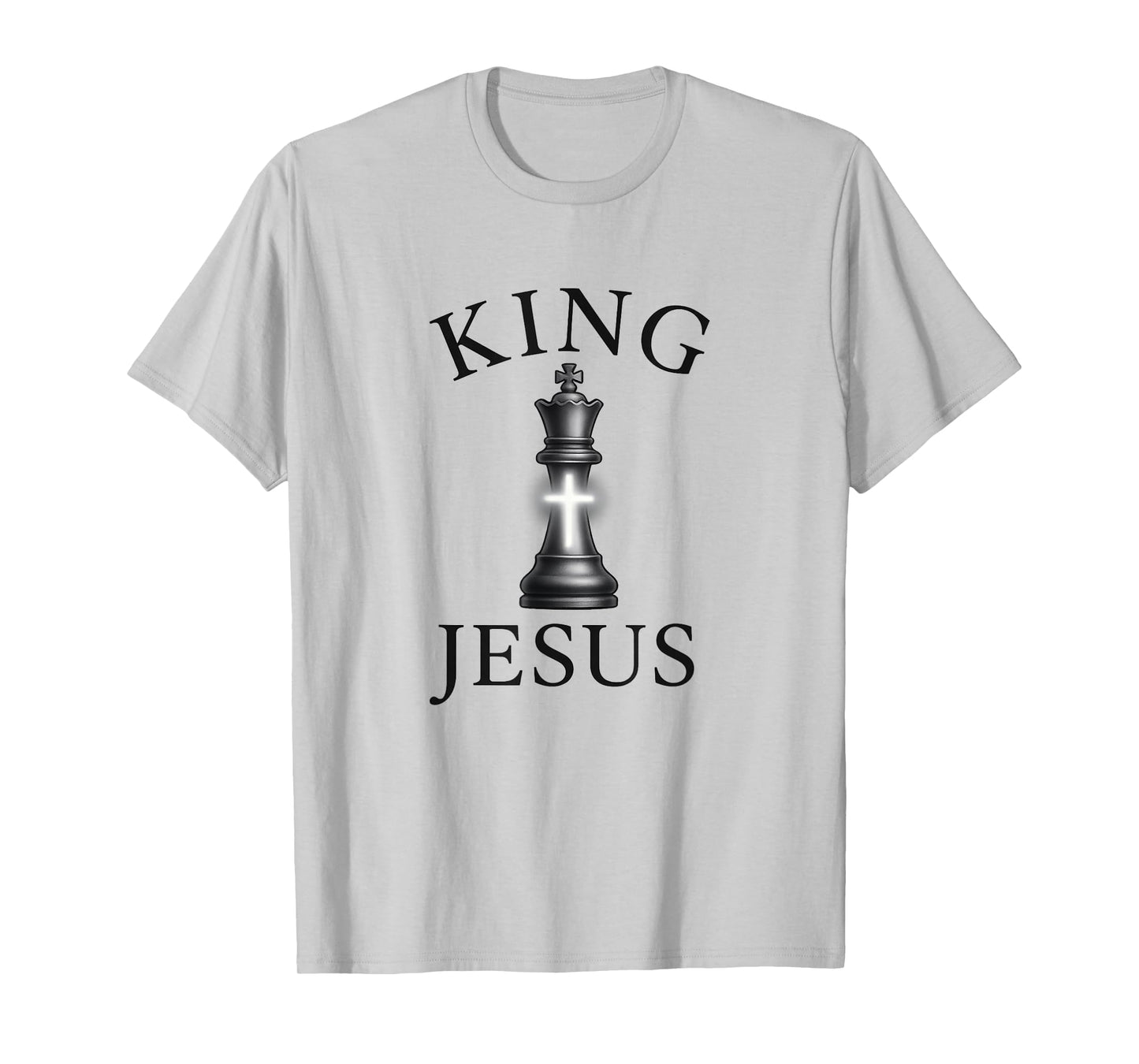 King Jesus - Christian Chess Piece | Trending Cross Design T-Shirt