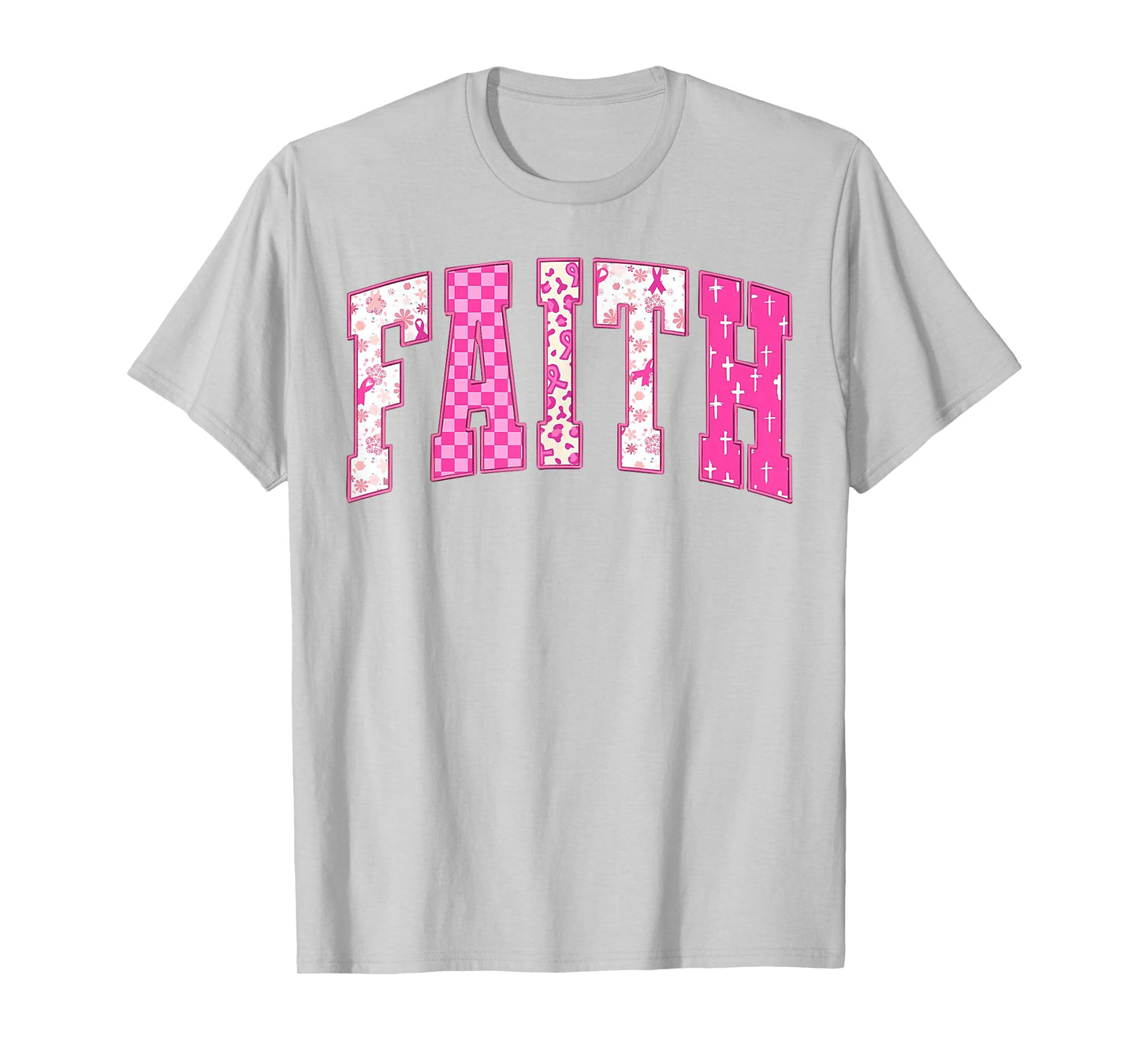 Breast Cancer Christian Fight Hope Faith Love Matching Group T-Shirt