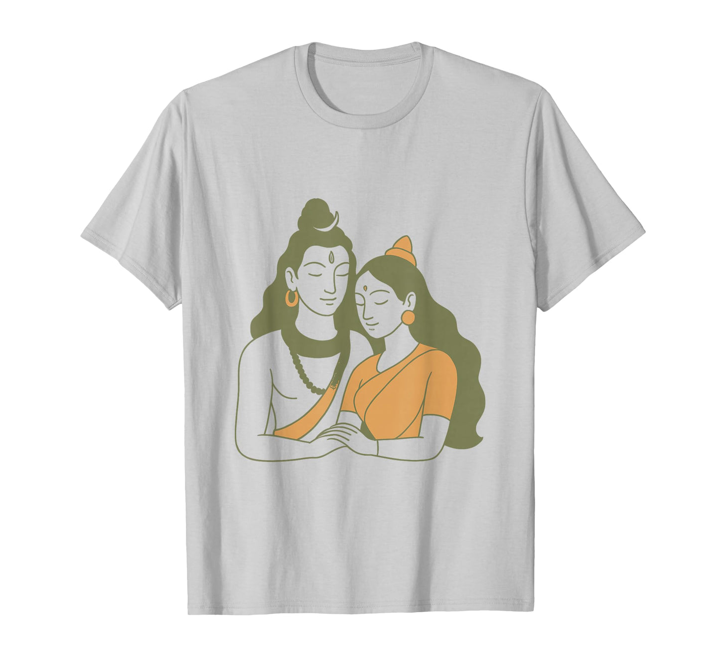 Lord Shiva Durga Hindu God Mahadeva Goddess Parvati T-Shirt