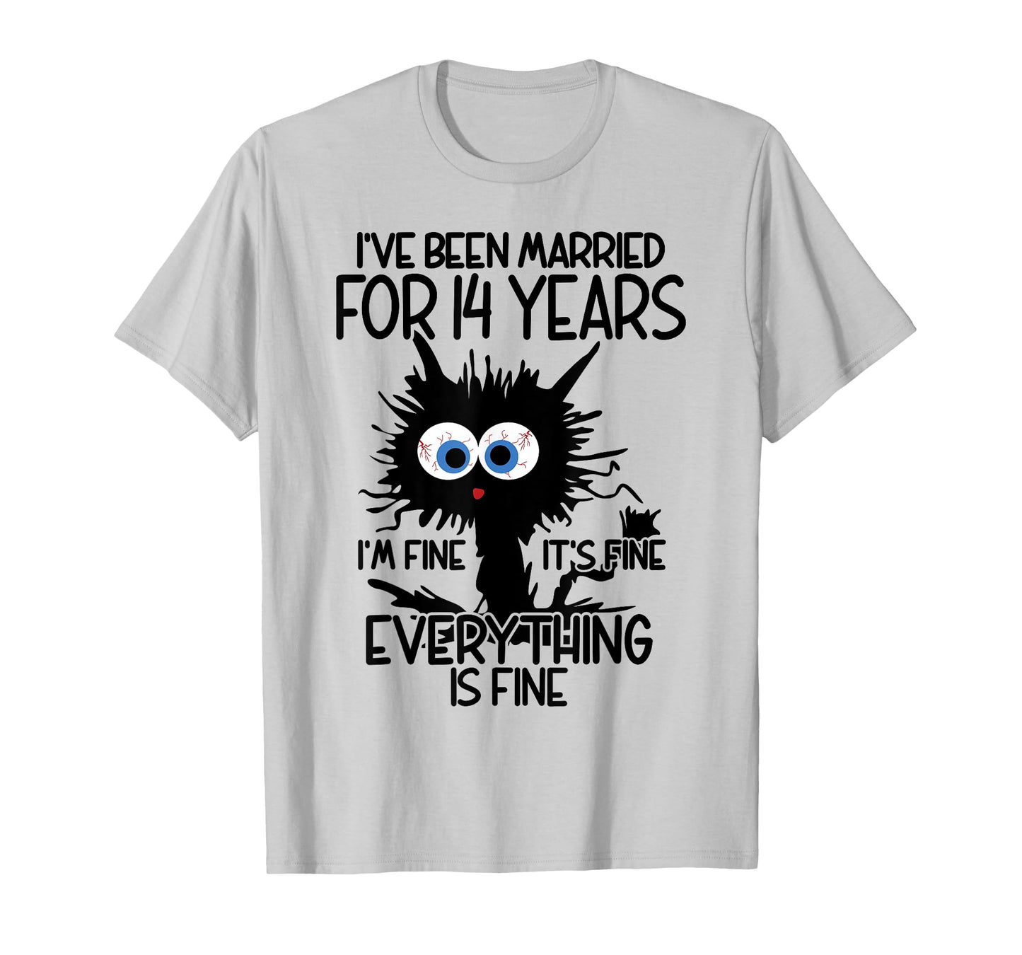 Ivory Wedding I've Been Married For 14 Years T-Shirt