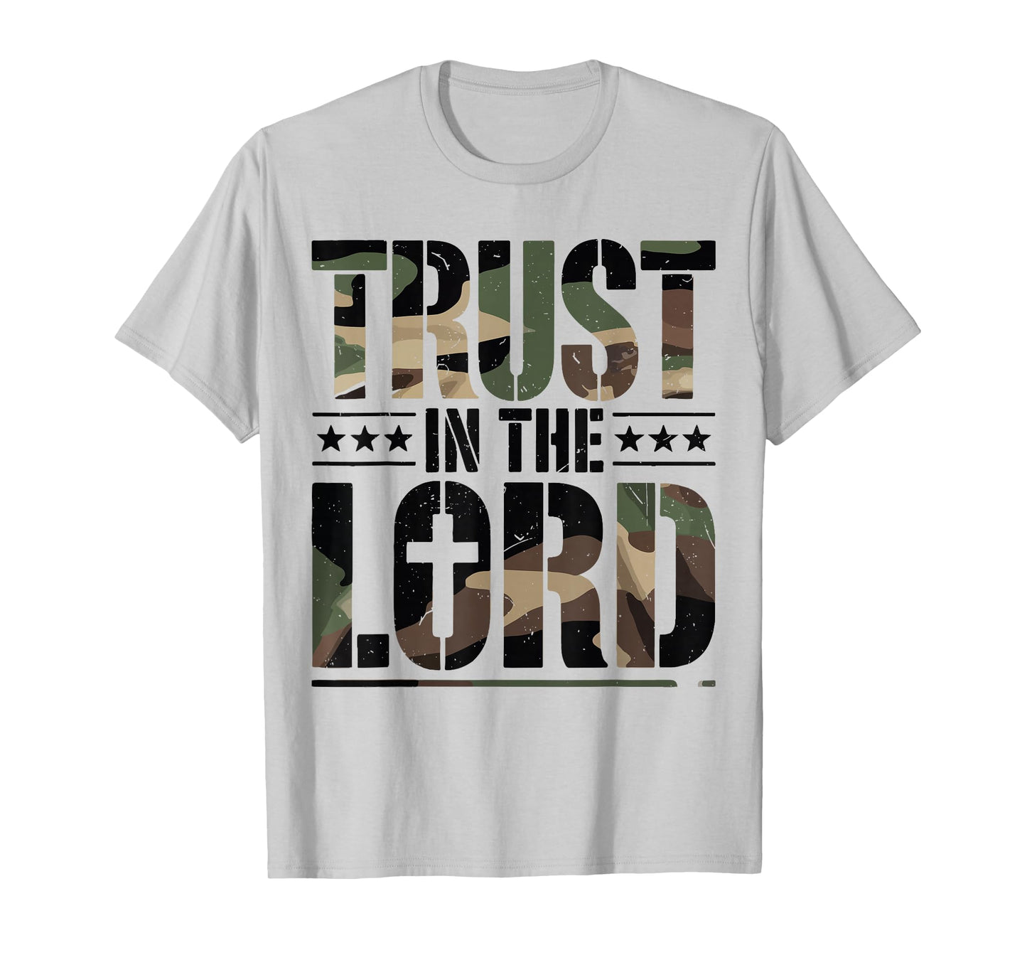 Christian Proverbs 3 5 Trust in The Lord Camo Jesus Christ T-Shirt