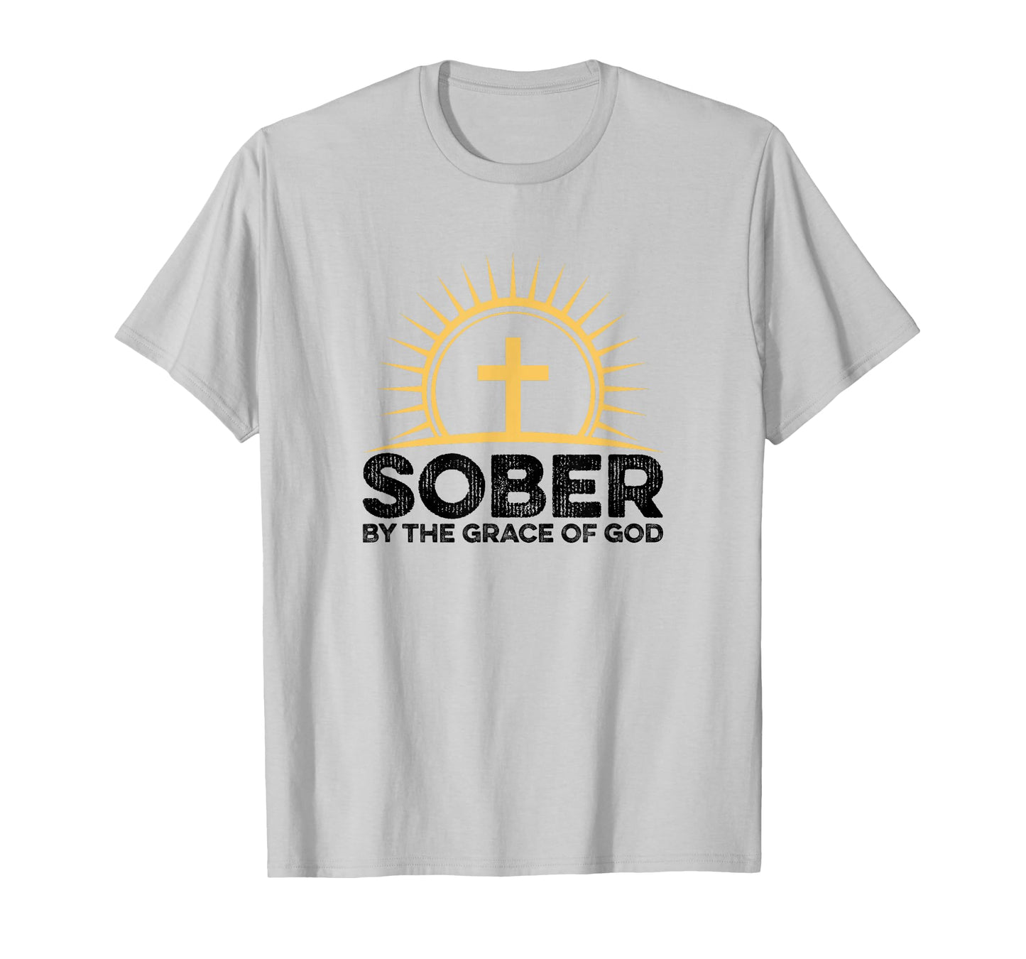 Sober By The Grace O God Alcoholics AA Anonymous Recovery T-Shirt