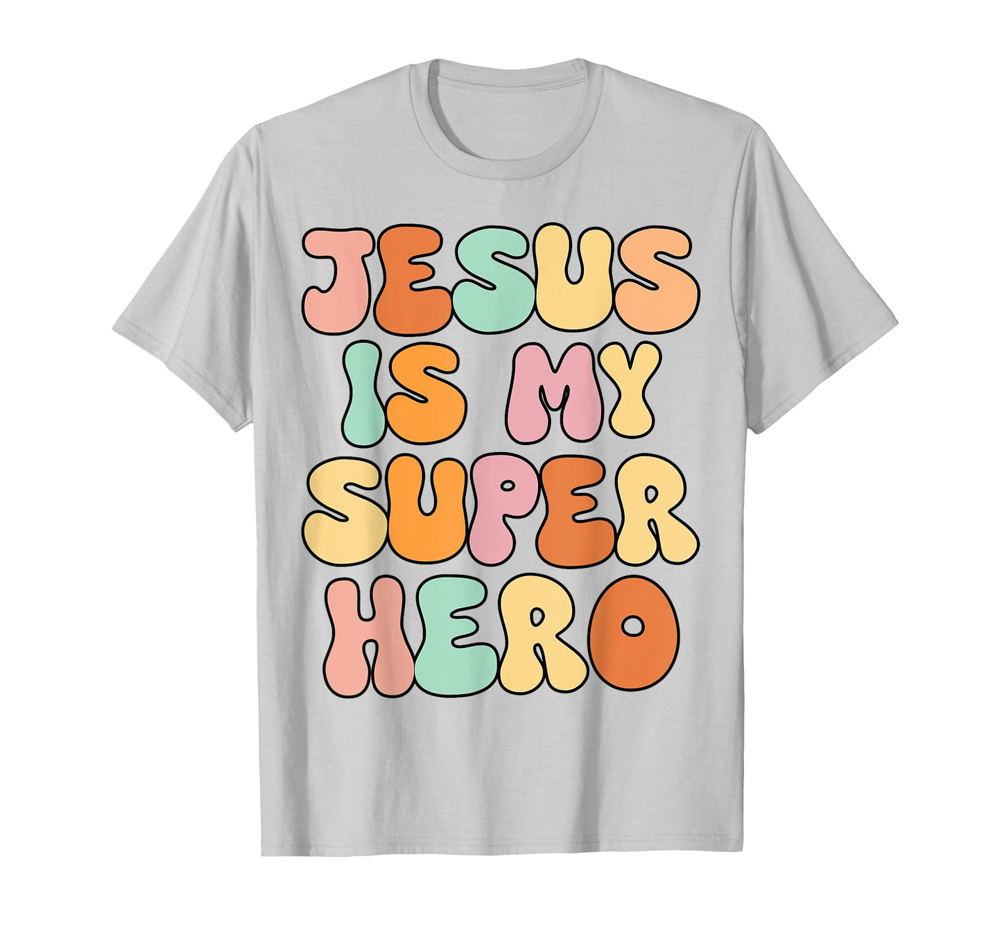 Toddler Girls Jesus is My Superhero Christian Sister God Mom T-Shirt