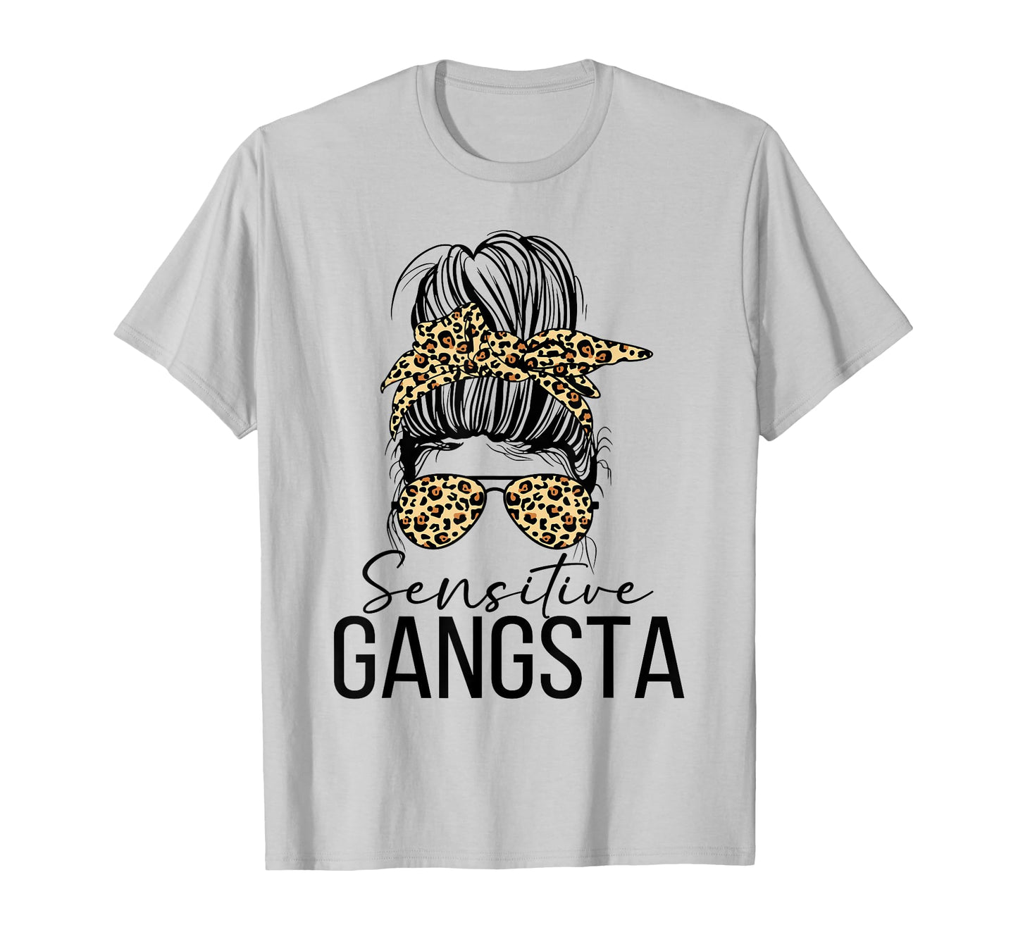 Sensitive Gangsta Gangster Funny Meme Saying Quote T-Shirt