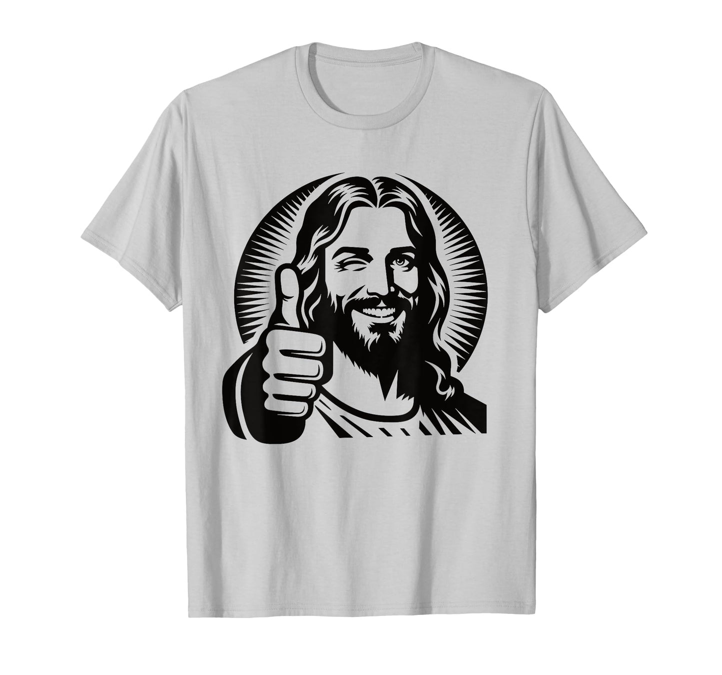 Jesus Christ Smiling Thumbs Up T-Shirt
