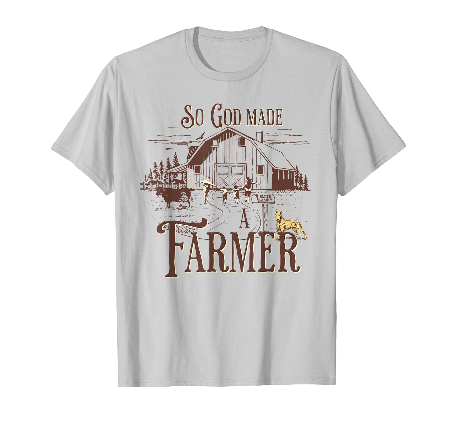 So God Made a Farmer Prayer Design for Country Lovers T-Shirt