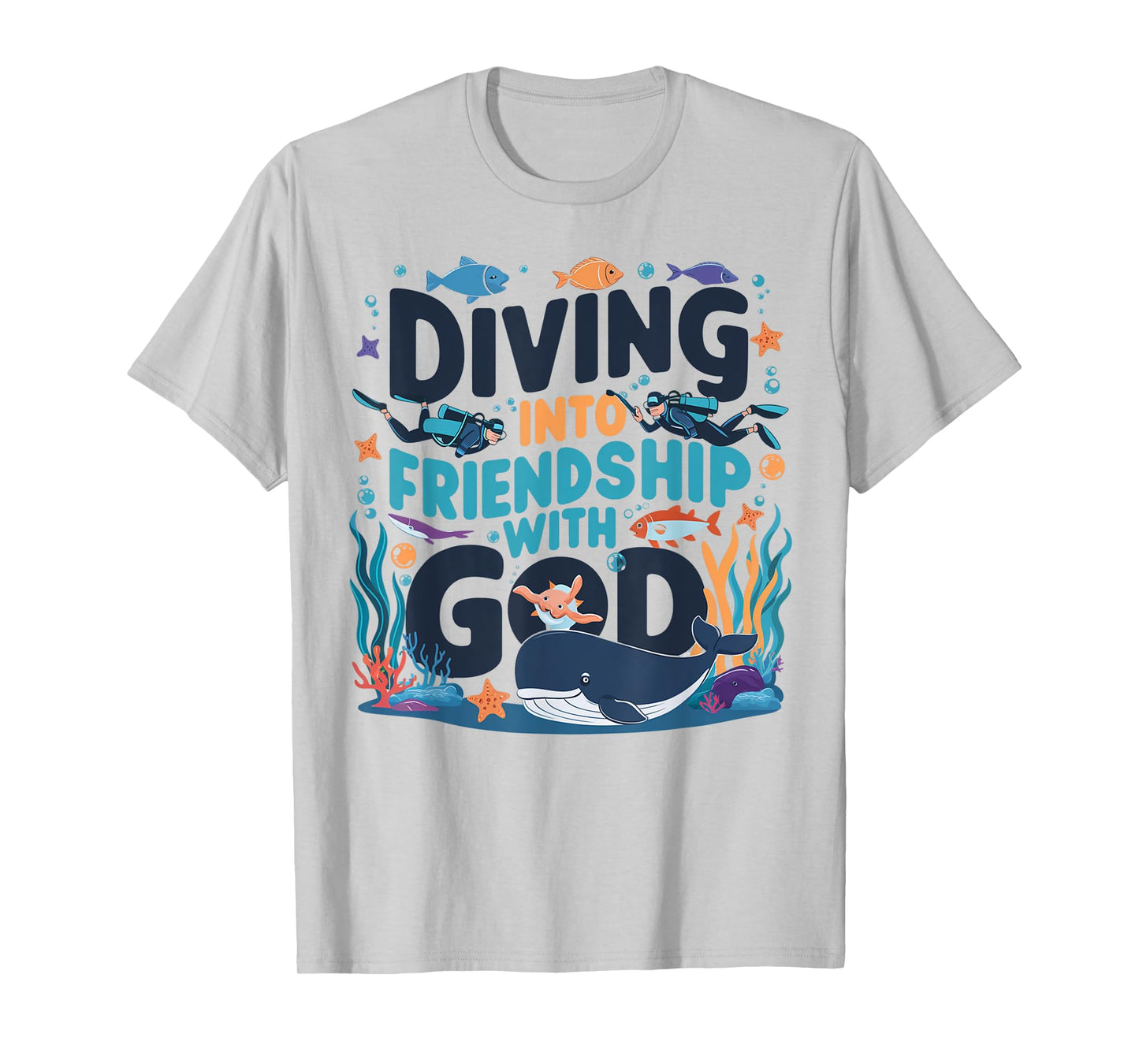 Diving Into Friendship With God Scuba VBS 2025 Christian T-Shirt