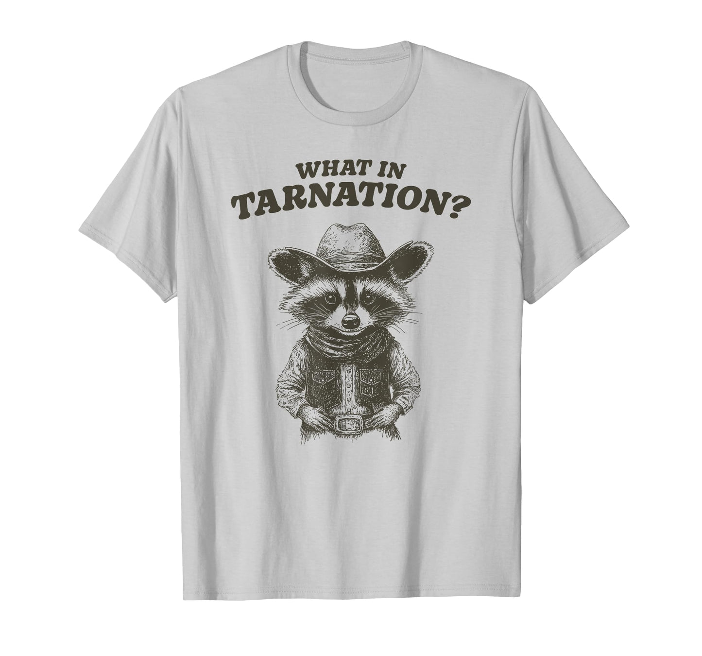 Presto Funny Southern Phrases for Women Women's Blue 'What In Tarnation' Classic Fit Crew Neck Short Sleeve T-Shirt