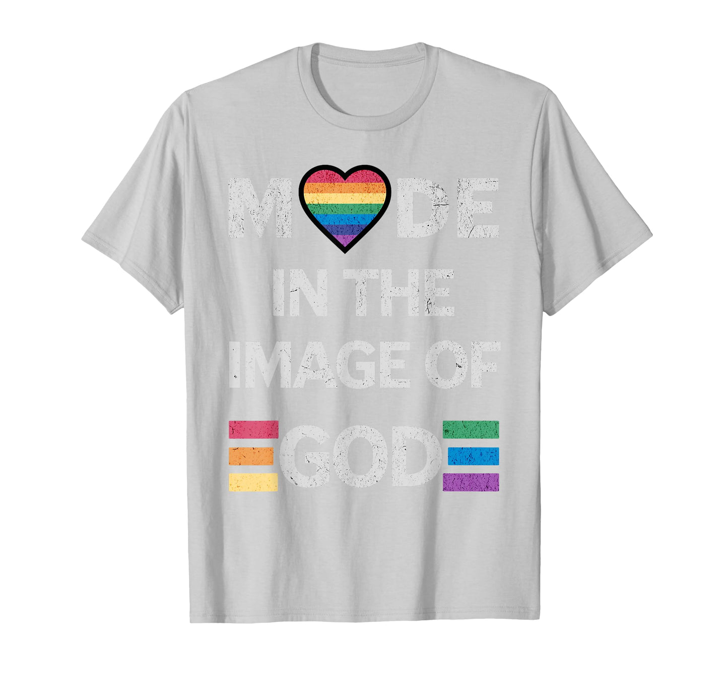 Made in the Image of God LGBT Love Christian Women Men T-Shirt