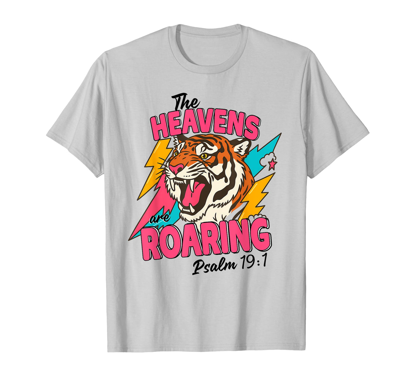 The Heavens Are Roaring Psalm 19 1 Bible Verse Boho Women T-Shirt