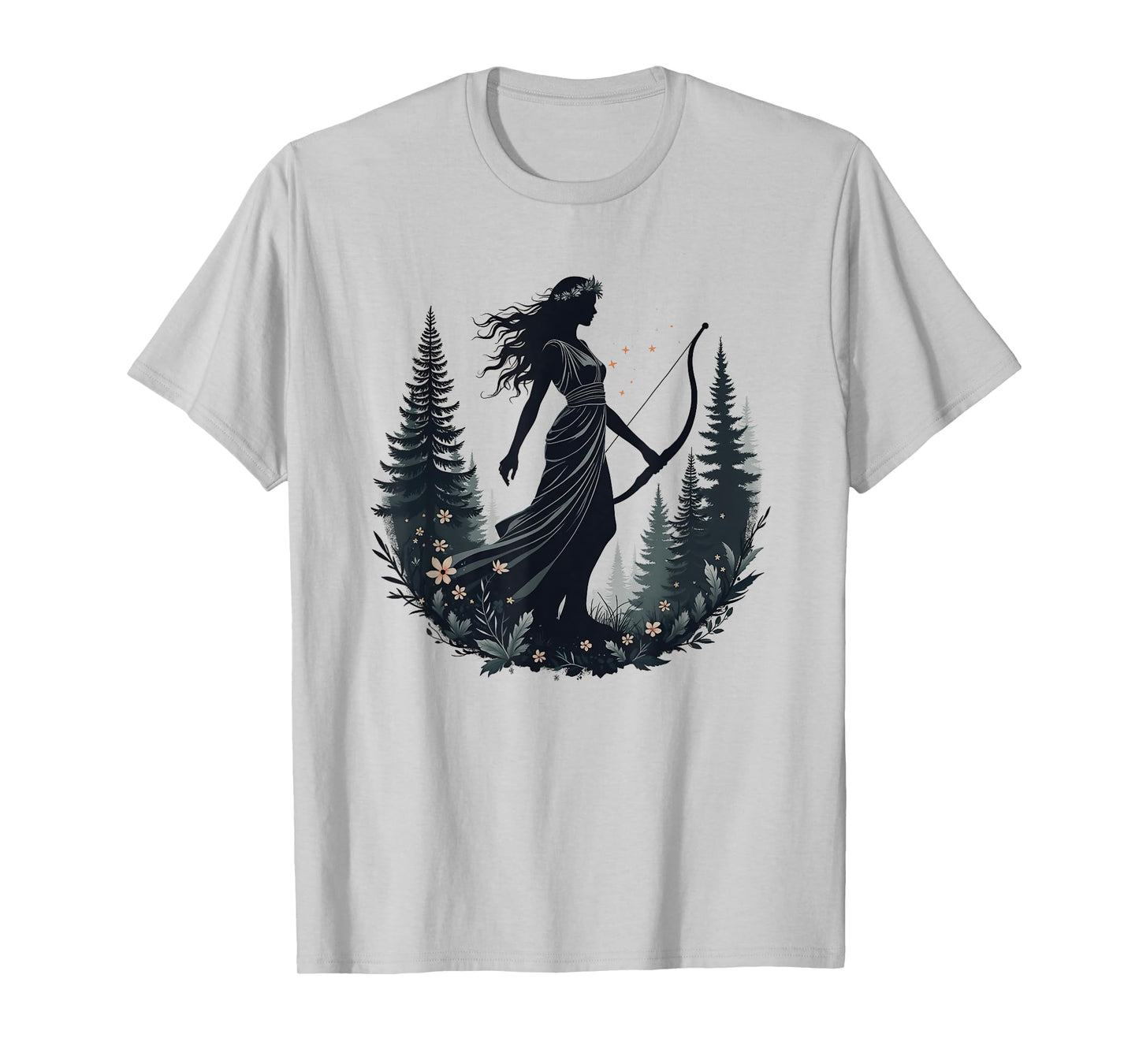 Agema Apparel Artemis Ancient Greek Goddess Greek Mythology T-Shirt