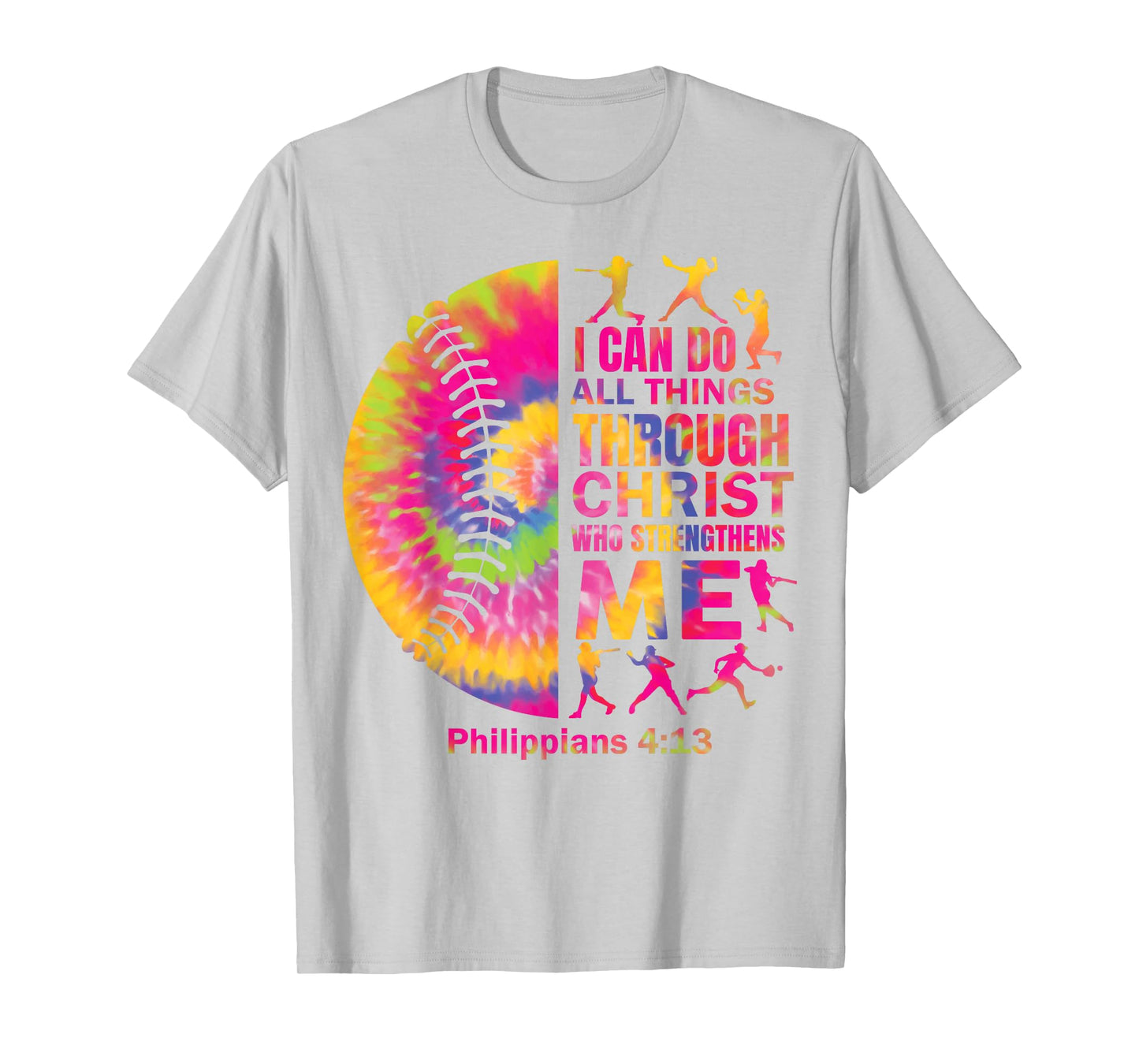 Baseball t Shirt Women Girls Teen Christian Christ Tie Dye T-Shirt