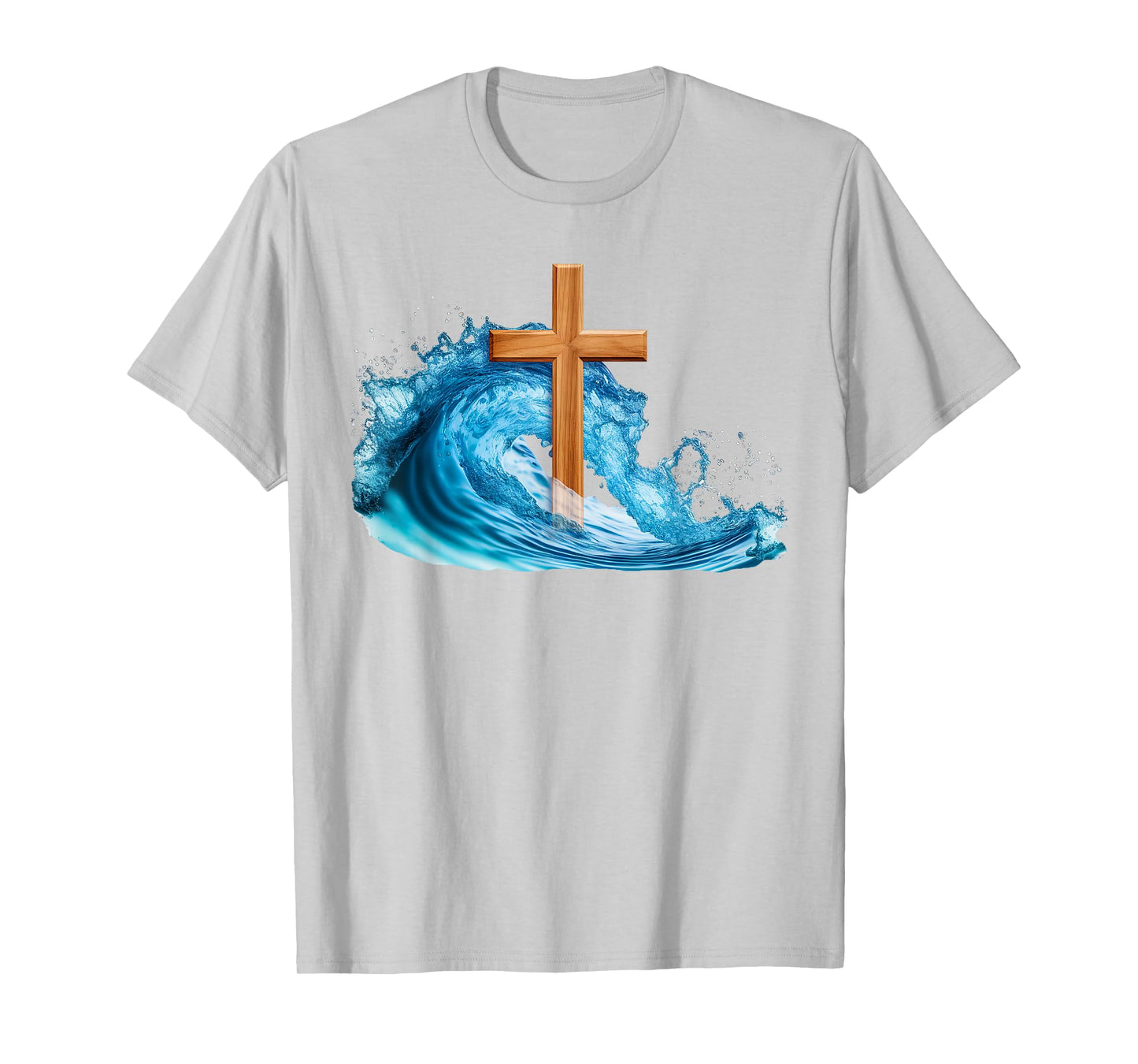 Water Baptism Christian Faith Cross of Jesus Christ – White T-Shirt