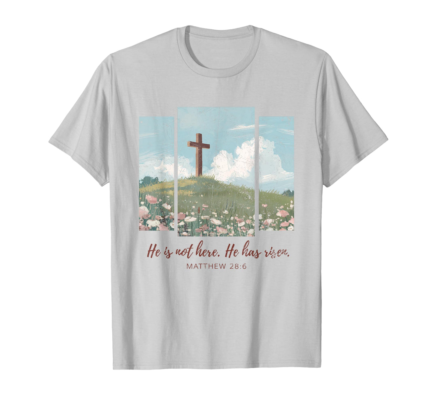 He Is Not Here He Has Risen Just As He Said Easter Christian T-Shirt