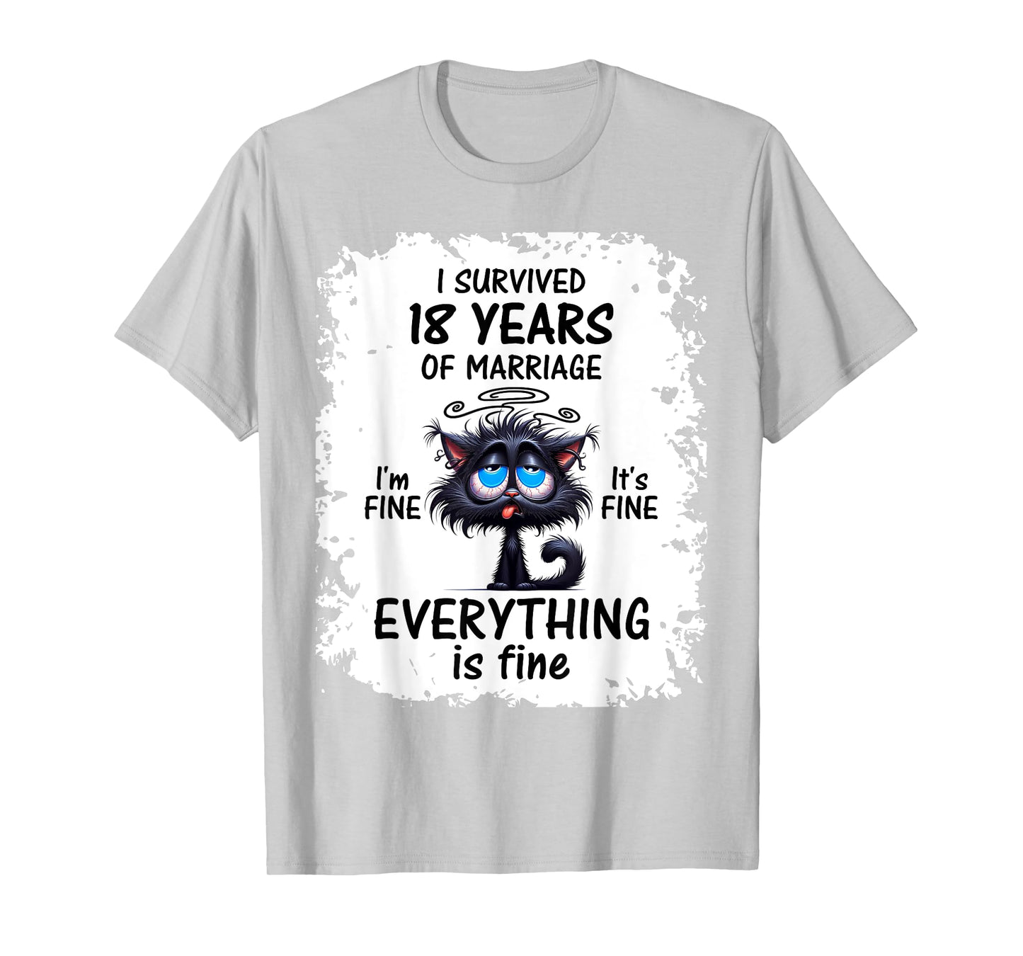 Porcelain Wedding I Survived 18 Years Of Marriage T-Shirt