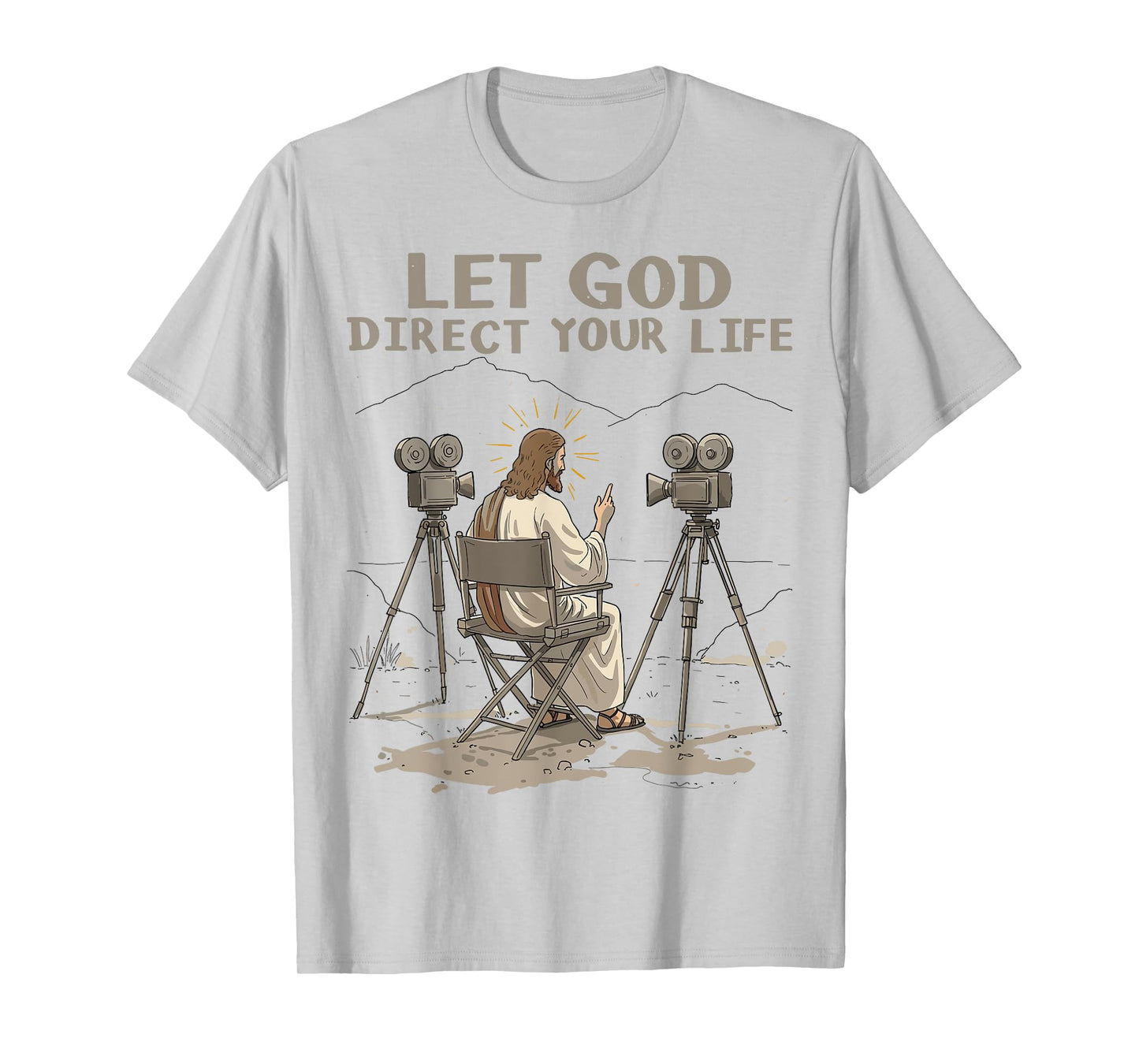 Let God Direct Your Life Christian Men Women Faith Based T-Shirt