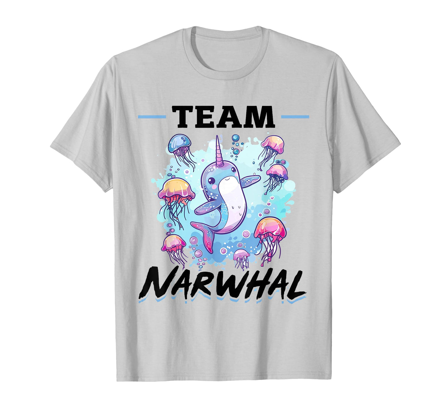 Funny Narwhal Jellyfish Animal Team Narwhal T-Shirt