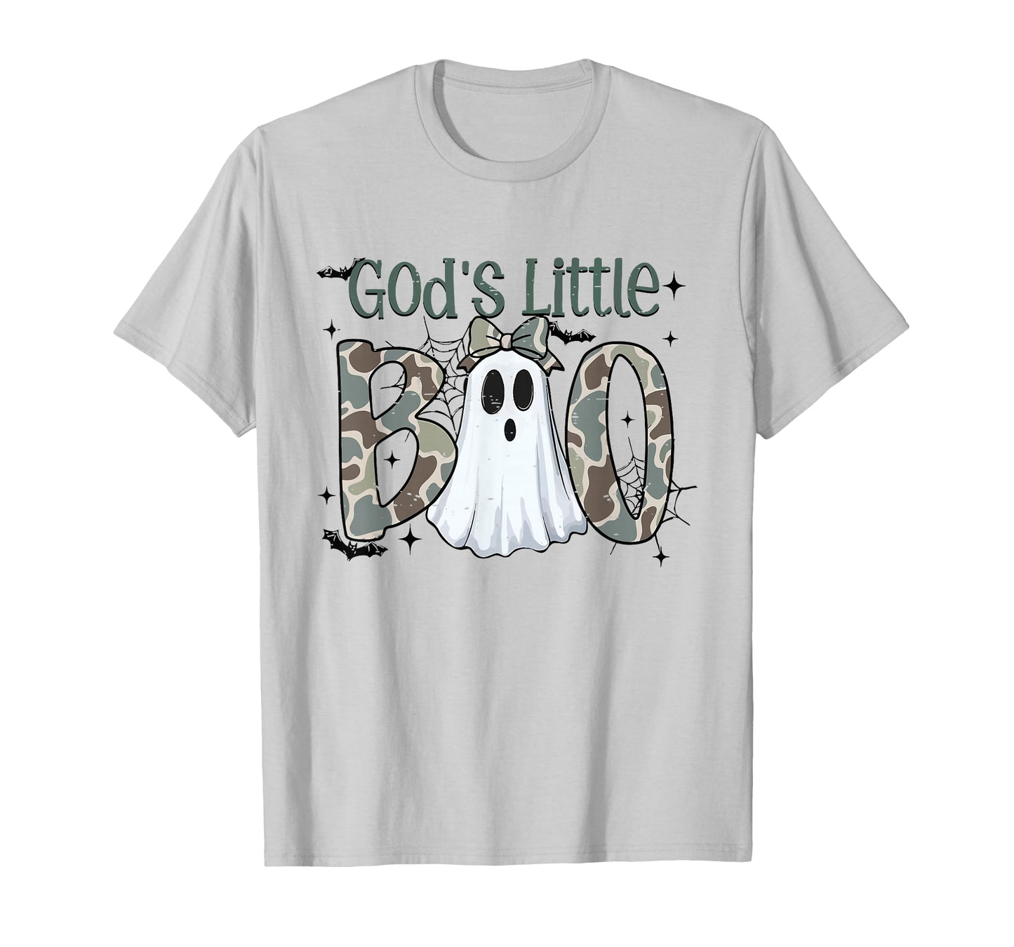 God's Little Boo Ghost Halloween Cute Girl Kid Spooky Season T-Shirt