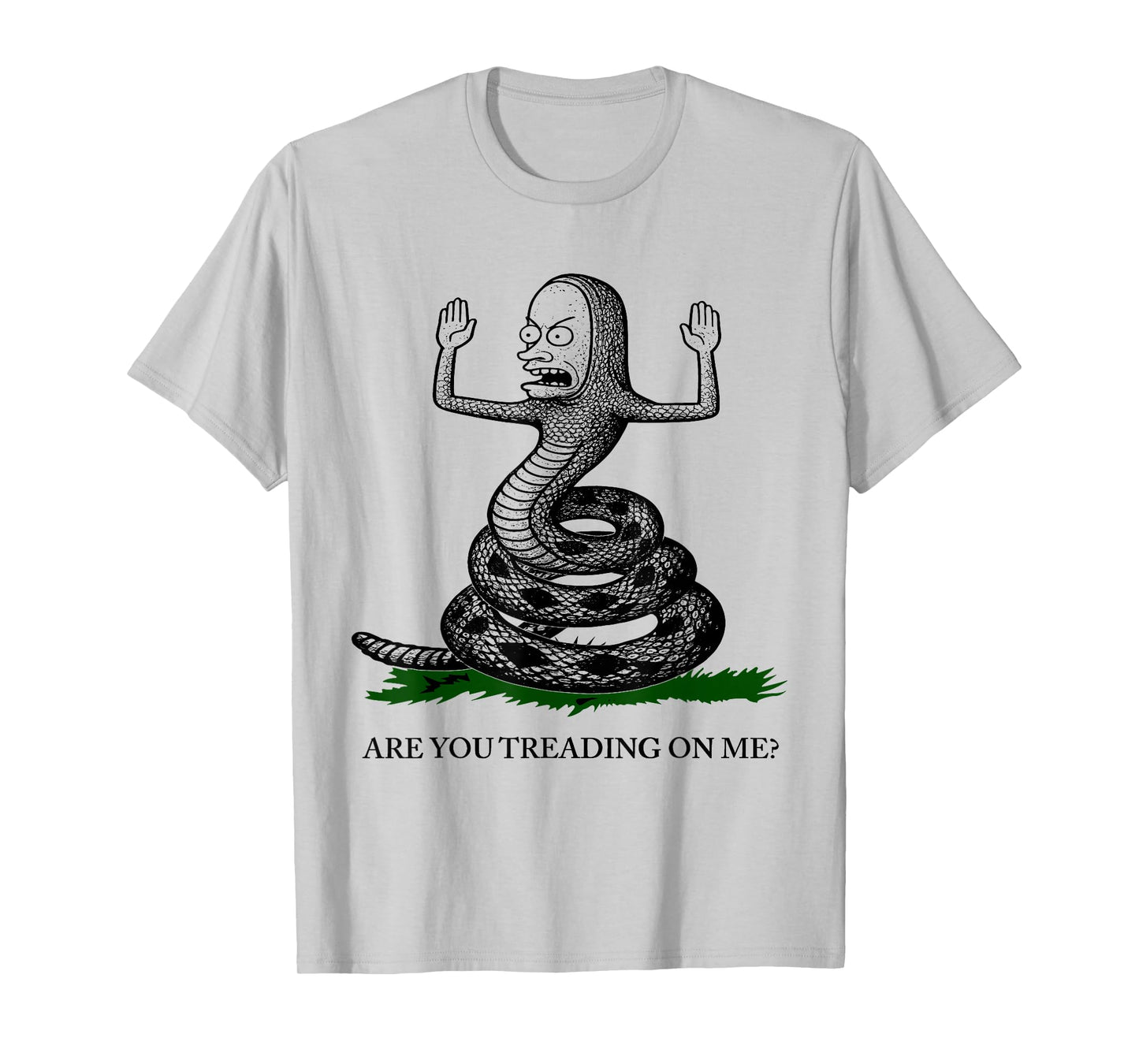are You Treading On Me Gadsden Snake Satire Patriotic Funny T-Shirt
