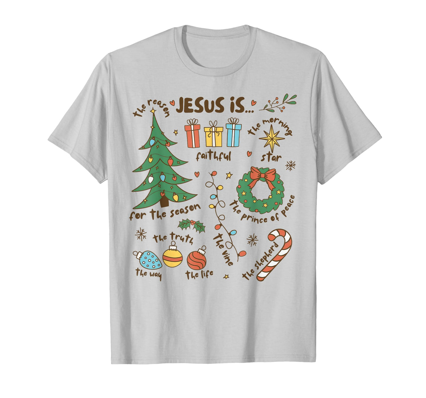 Jesus Is The Reason For The Season Retro Religious Christmas T-Shirt