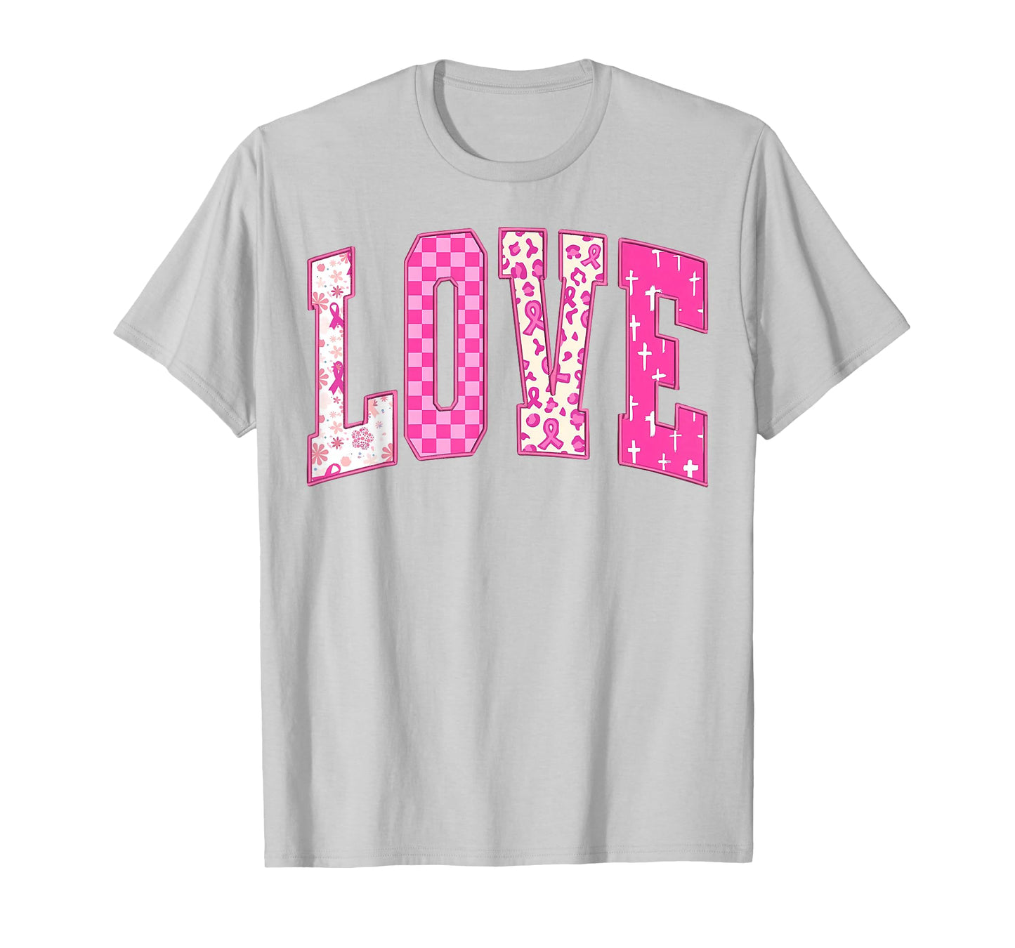 Breast Cancer Christian Fight Hope Faith Love Matching Group T-Shirt