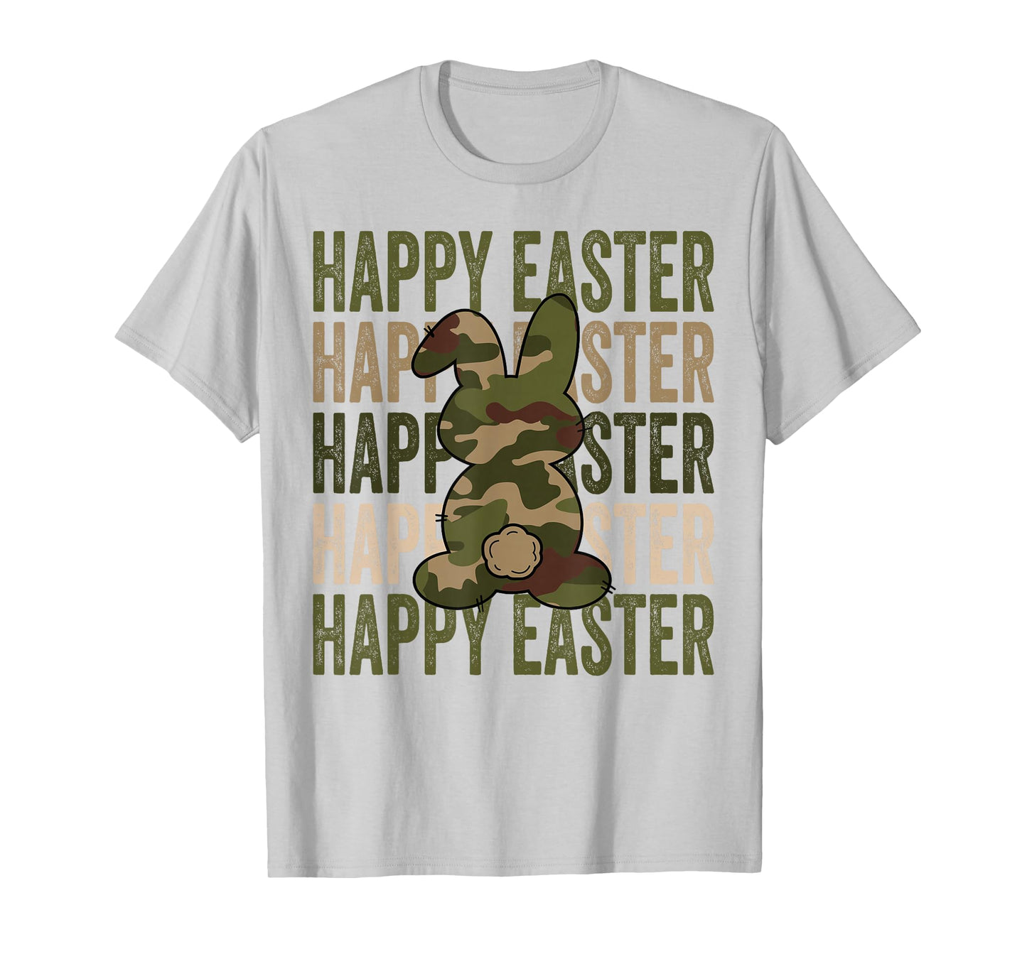 Happy Easter Camo Hunting Season Camo Style Bunnies T-Shirt