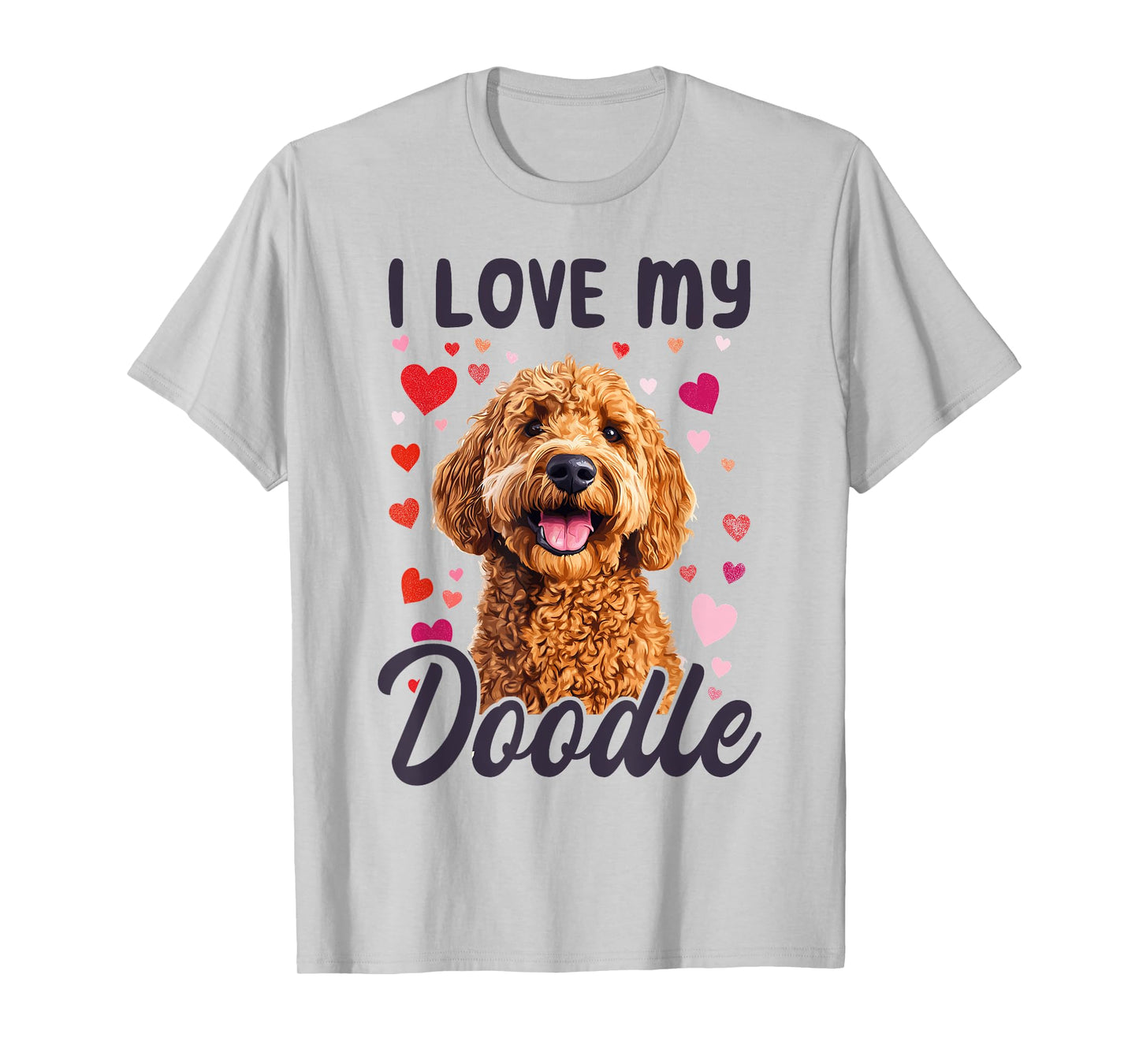 Goldendoodle Dog Breed I Love My Doodle Men Women Kids T-Shirt