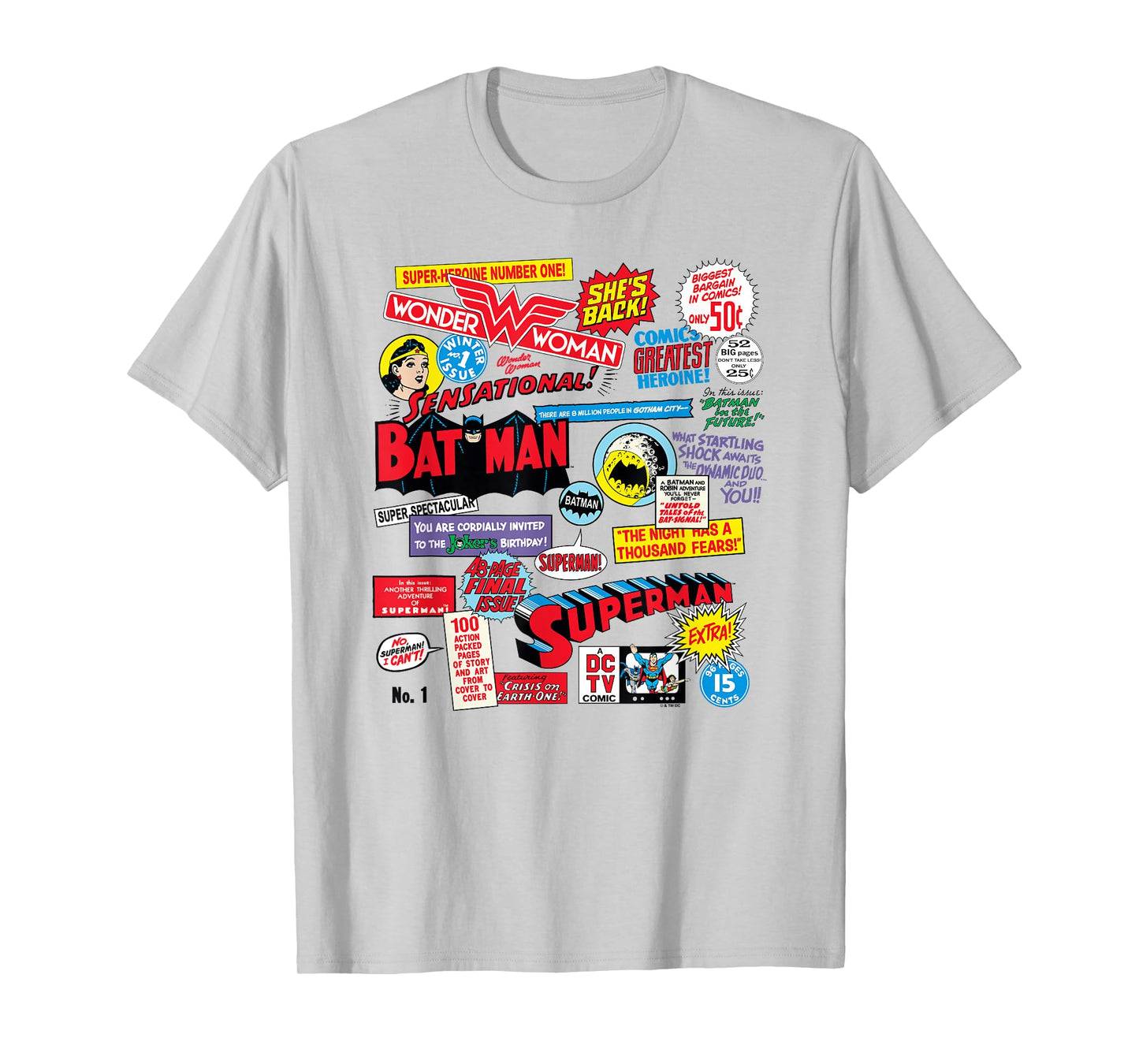 DC Comics Justice League Classic DC Universe Comics Quotes T-Shirt