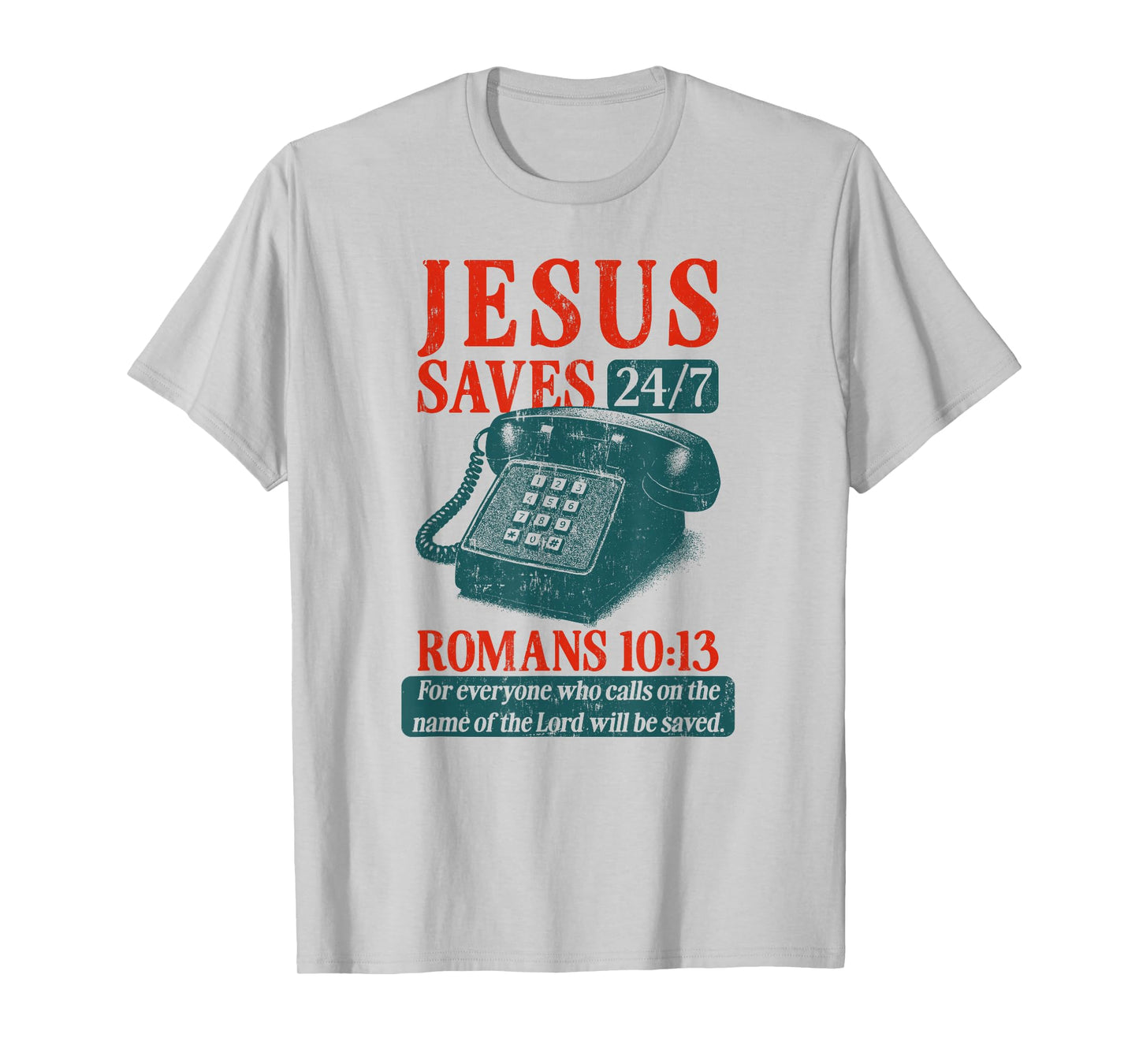 Retro Christian Jesus Saves Faith Quote Religious Believer T-Shirt