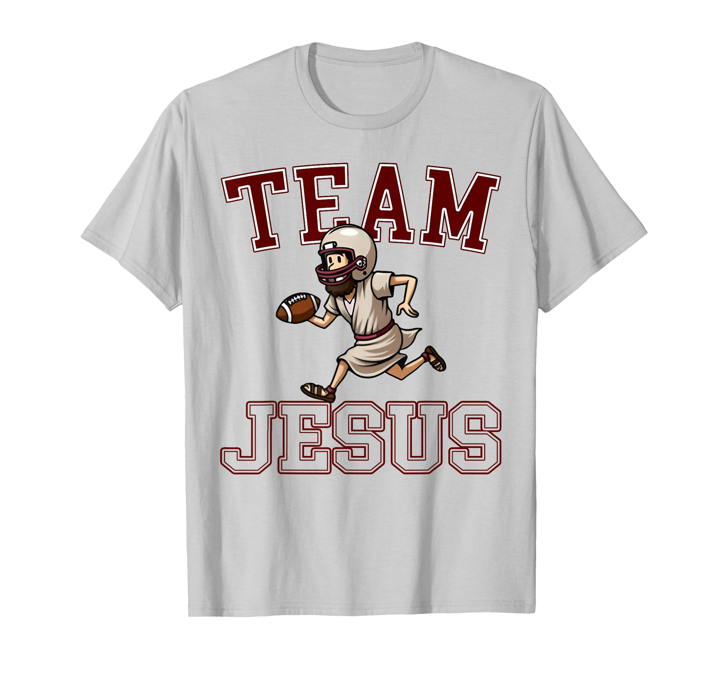 Football Team Jesus Christian Faith Bible Game Day Sports T-Shirt