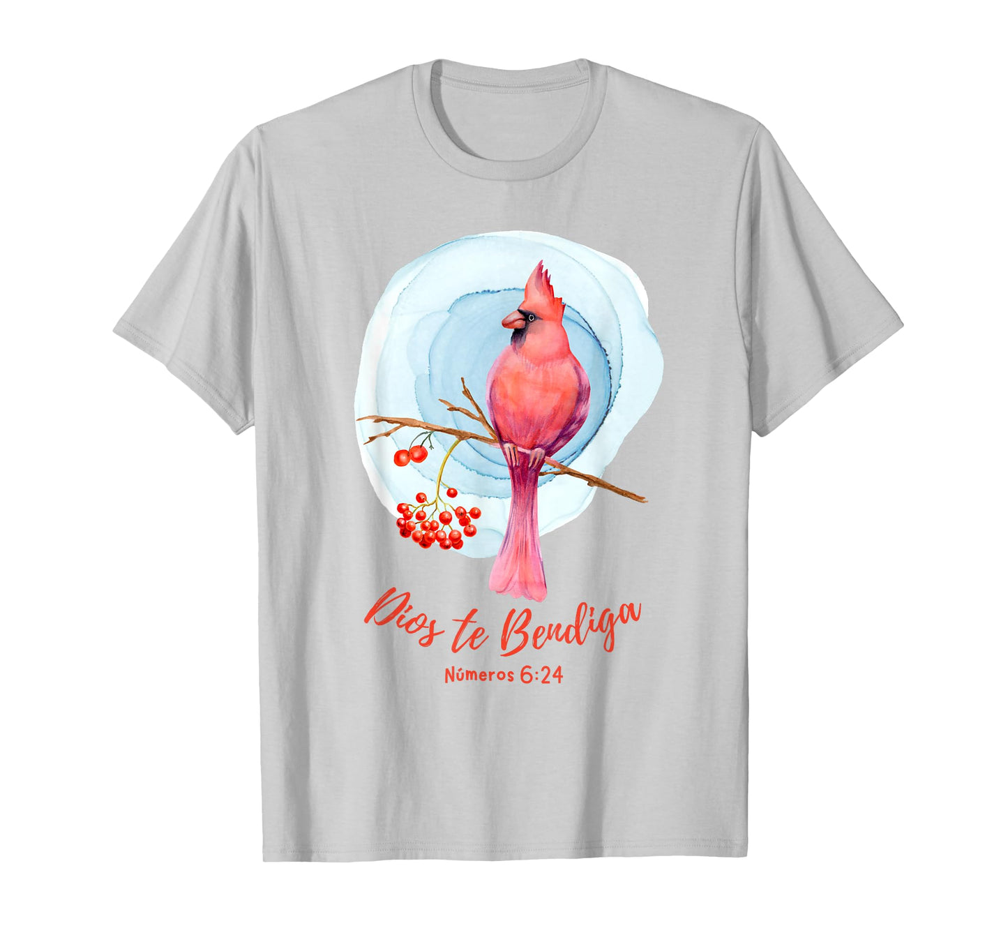 Dios te Bendiga, GOD BLESS YOU, Números 6:24, Cardinal T-Shirt