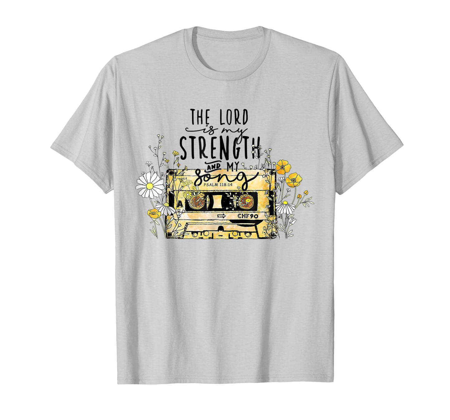 The Lord Is Strength Cassette Tape Christian Easter's Day T-Shirt