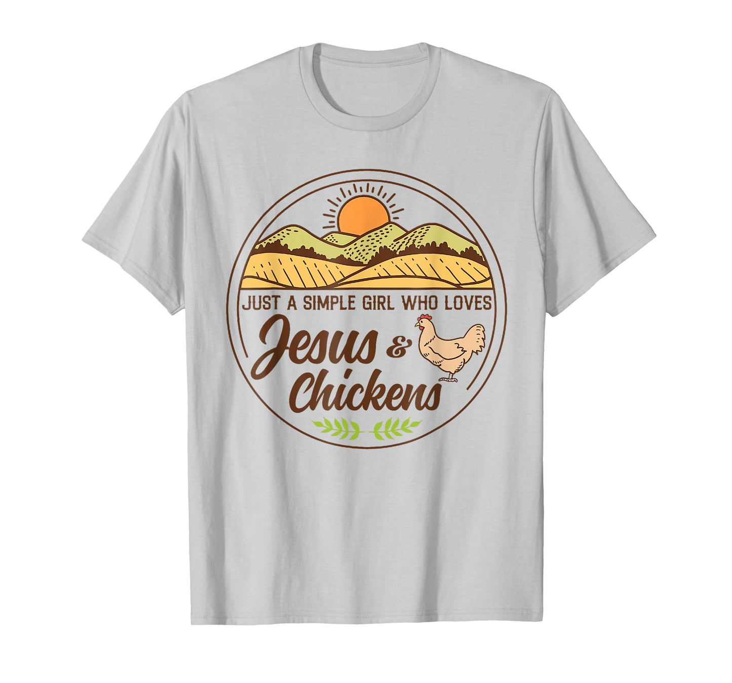 Just A Simple Girl Who Love Chicken Raising & Jesus Praising T-Shirt