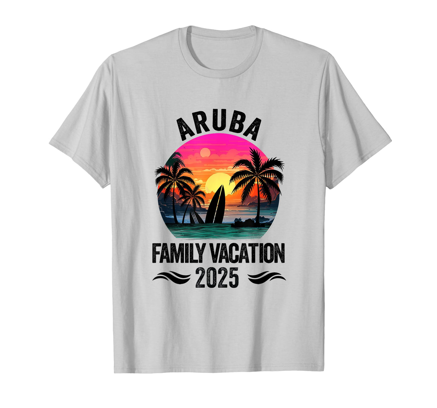 Aruba Family Vacation 2025 Matching Outfits Beach Summer T-Shirt