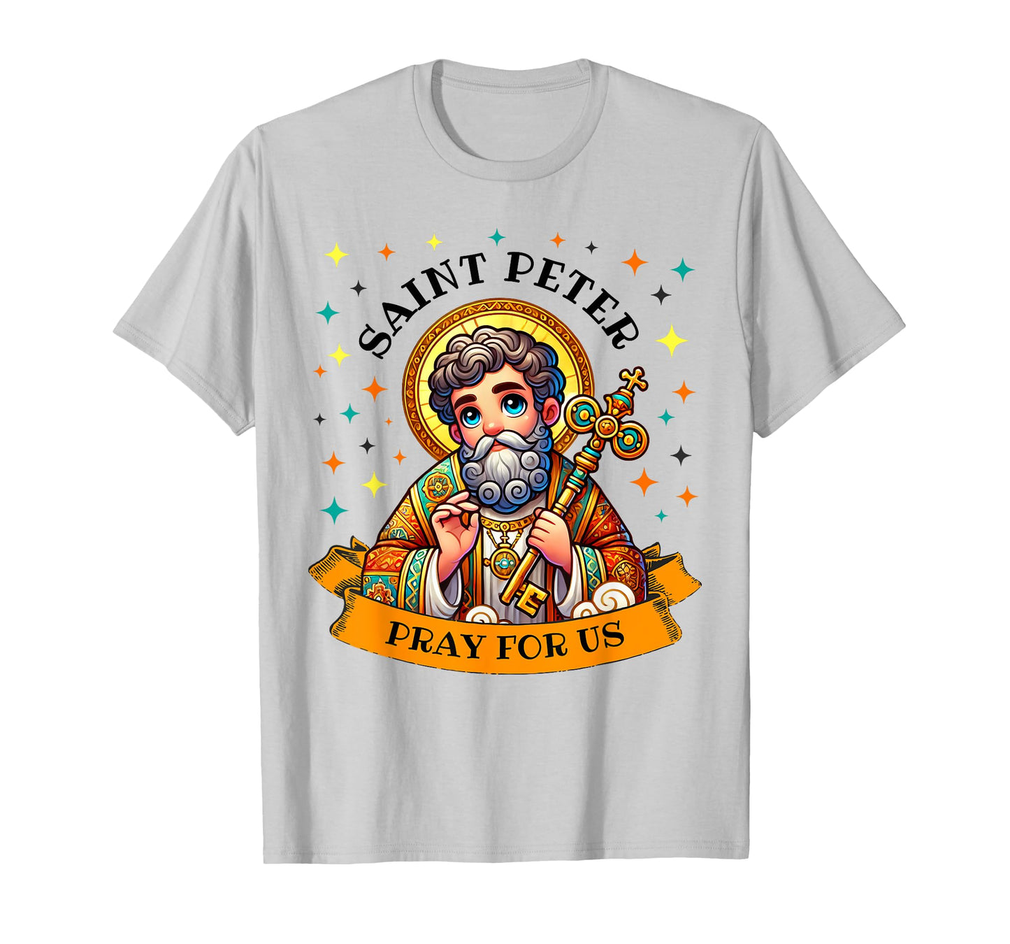 Saint Peter Keys to the Kingdom Catholic Saint for Kids T-Shirt
