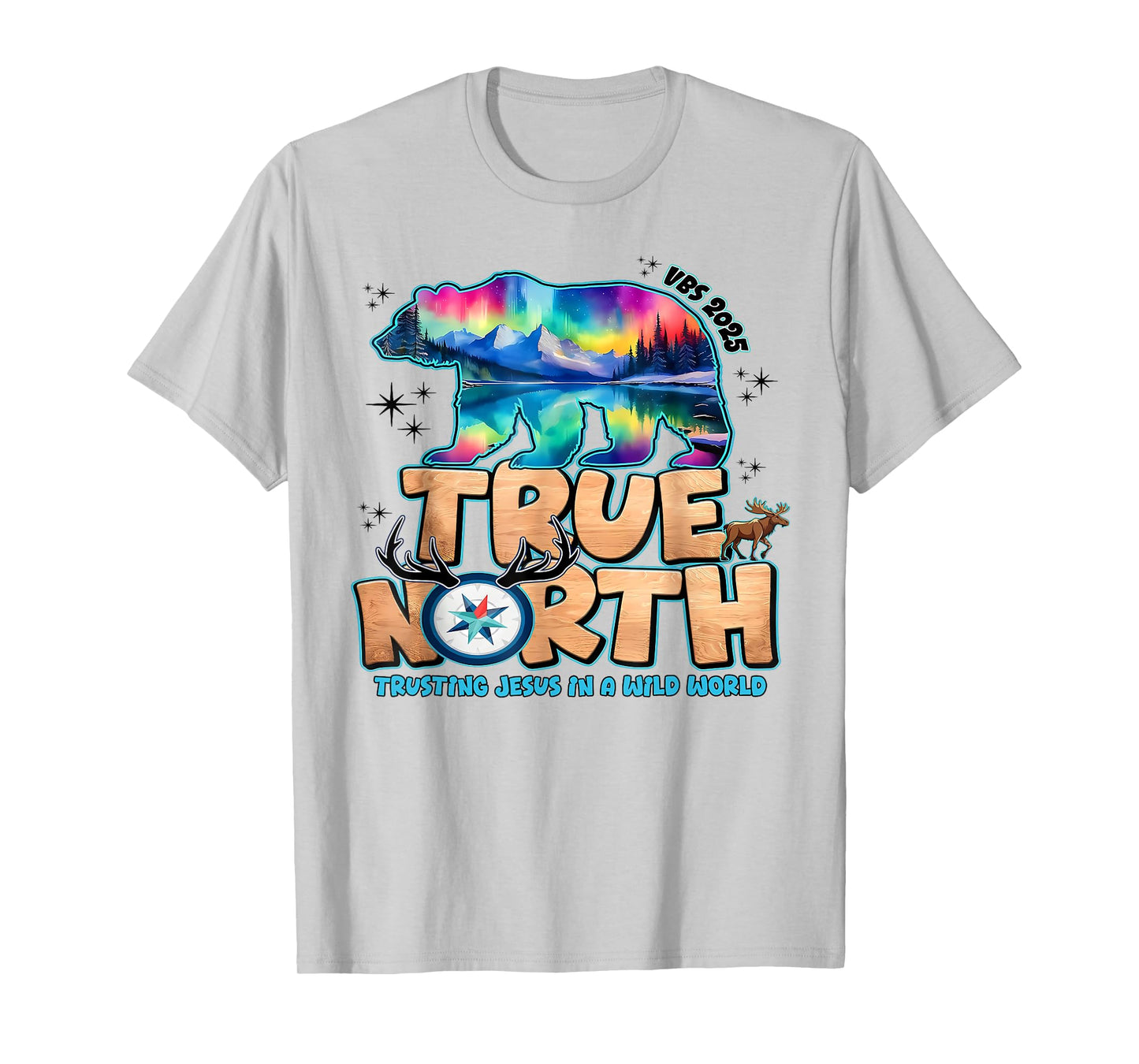 VBS 2025 True North Trusting Jesus Christian Summer Camp T-Shirt