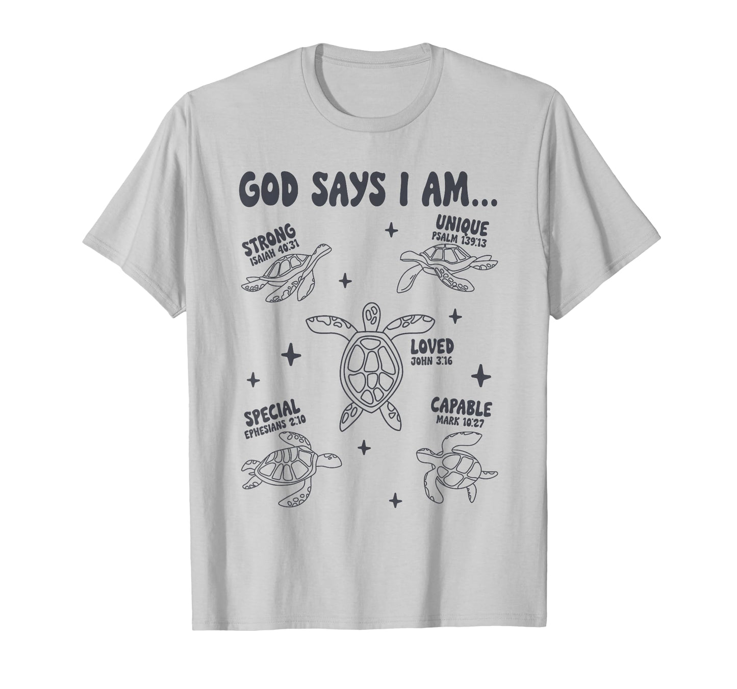 God Says I Am Sea Turtle Lover Men Women Christian T-Shirt