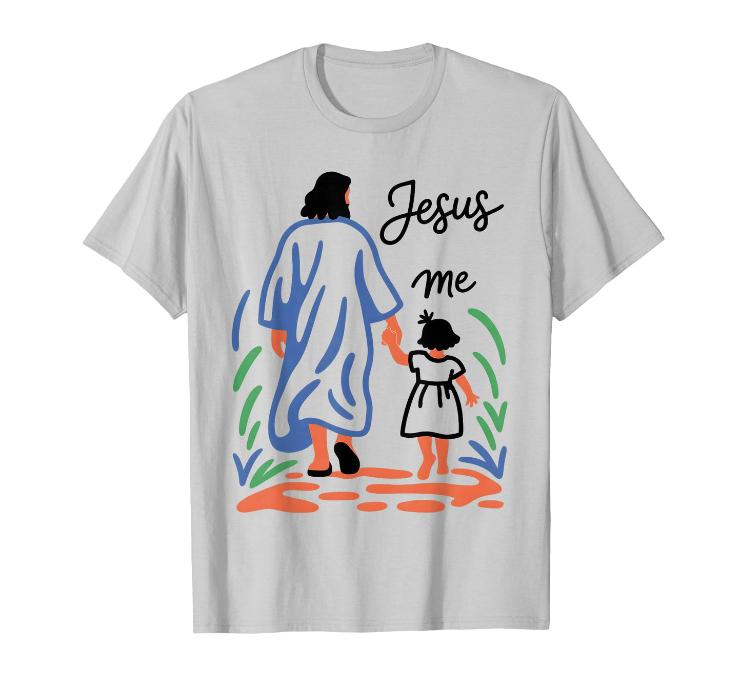 Faith Walk with Jesus Guidance Love Spiritual Design T-Shirt