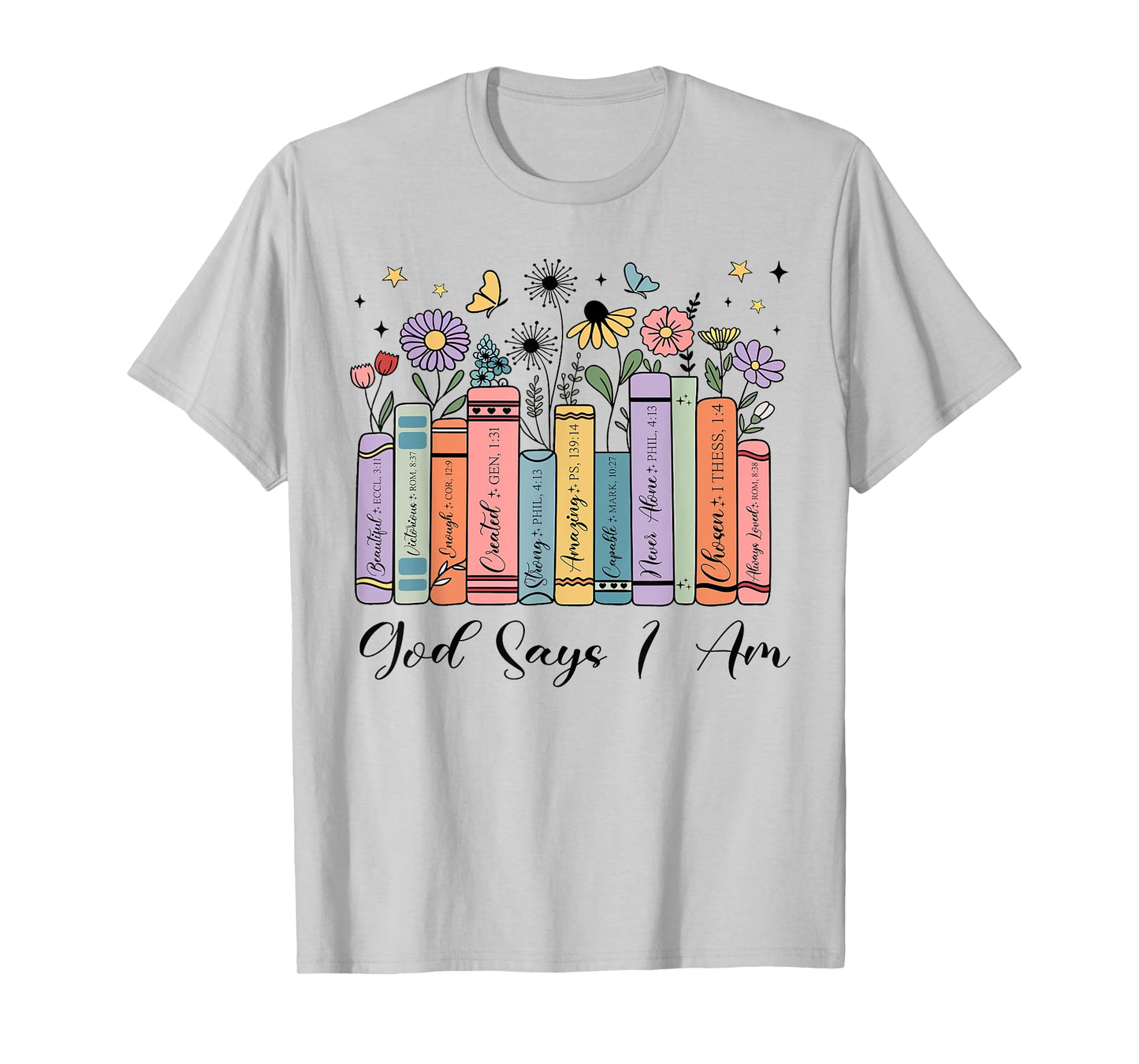 God Says I Am Floral Book Cute Christian Teen Girl Toddler T-Shirt