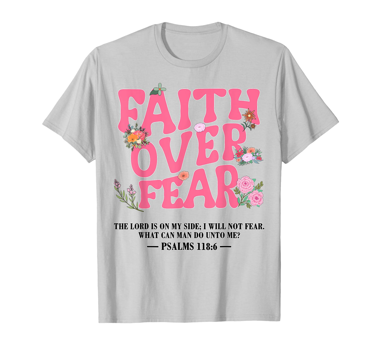 Girl Faith Over Fear Christian Jesus Toddler God Daughter T-Shirt