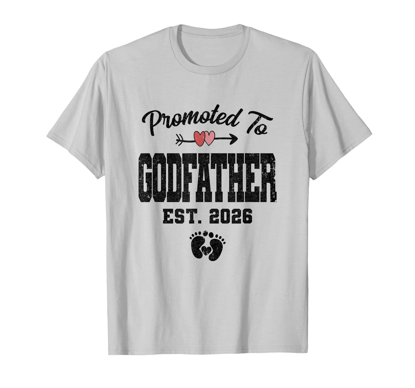 Promoted To Godfather Est 2026 First Time Fathers Day T-Shirt