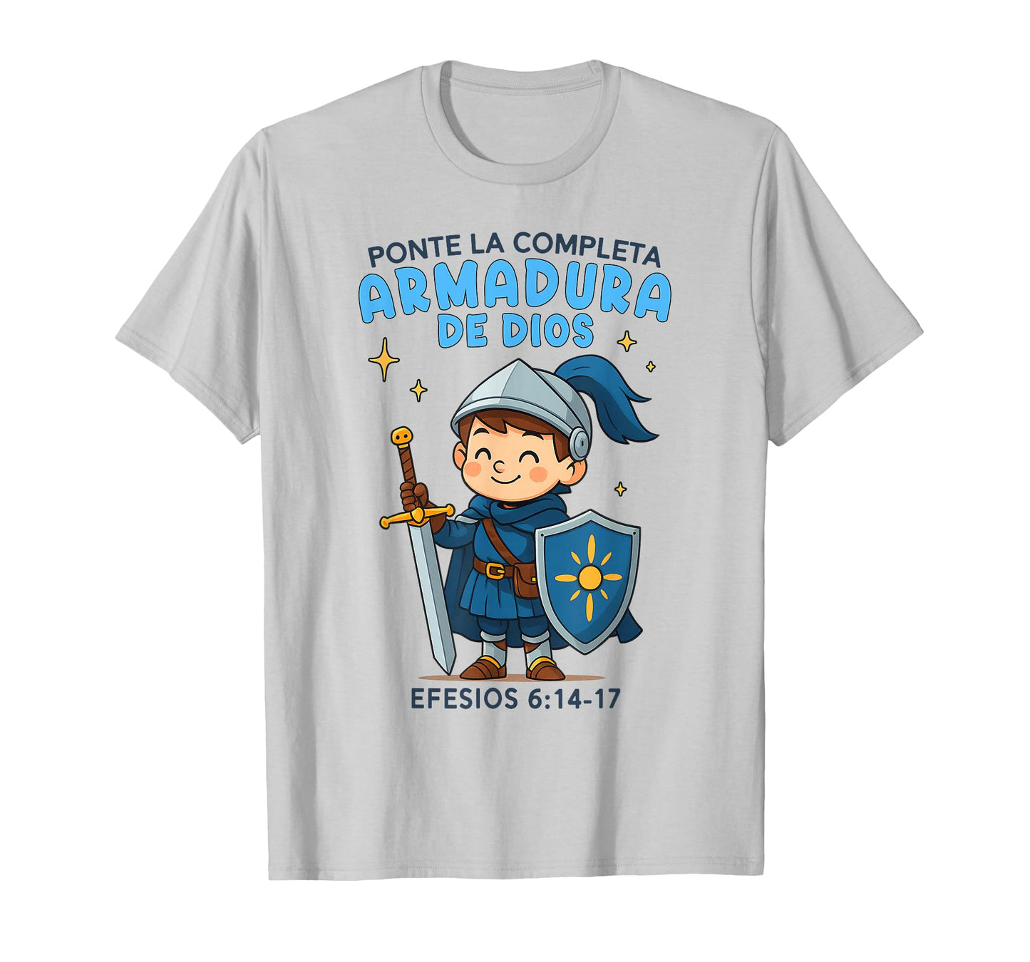 Christian Boy Full Armor Of God Bible Verse Armadura de Dios T-Shirt