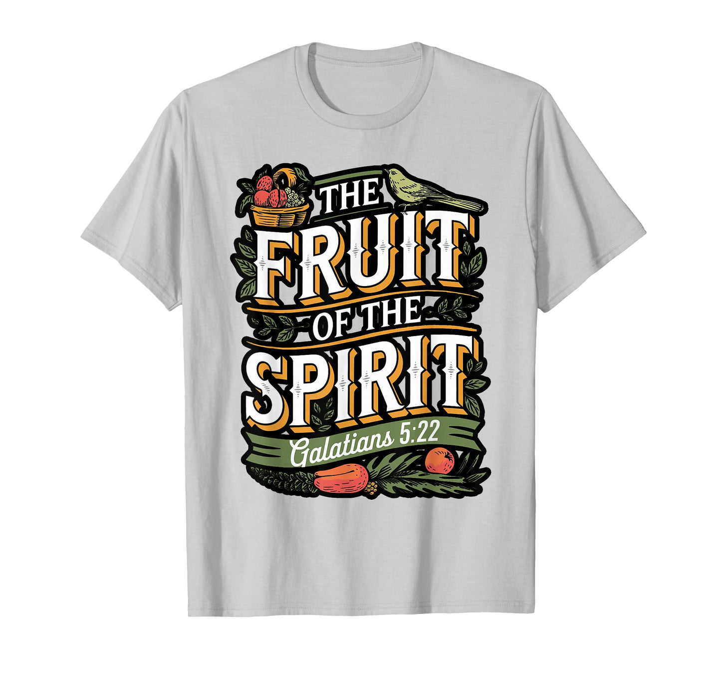 Fruit of The Spirit Bible Verse Design T-Shirt