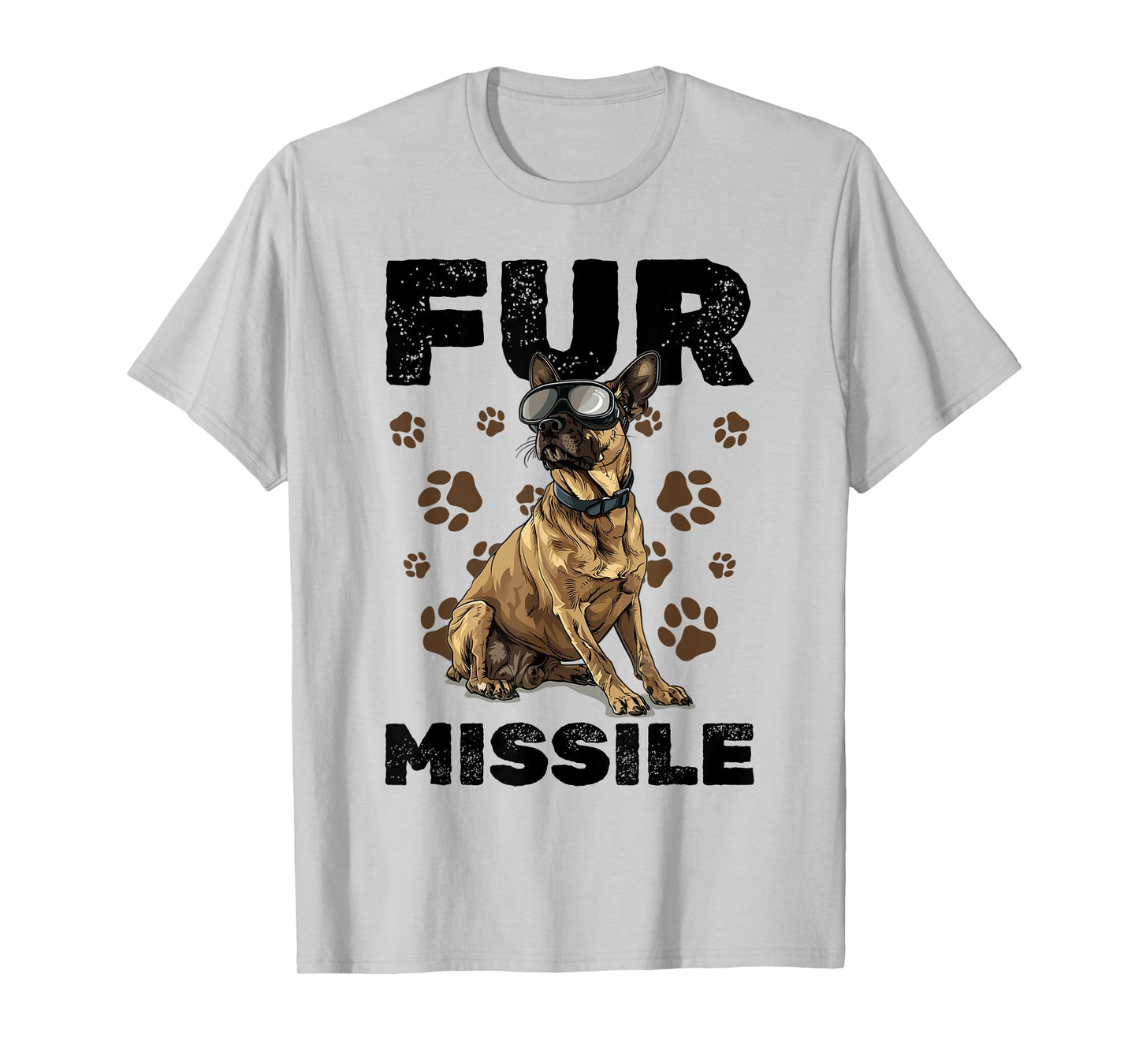 Belgian Malinois Dog Breed Fur Missile Men Women Girls Kids T-Shirt