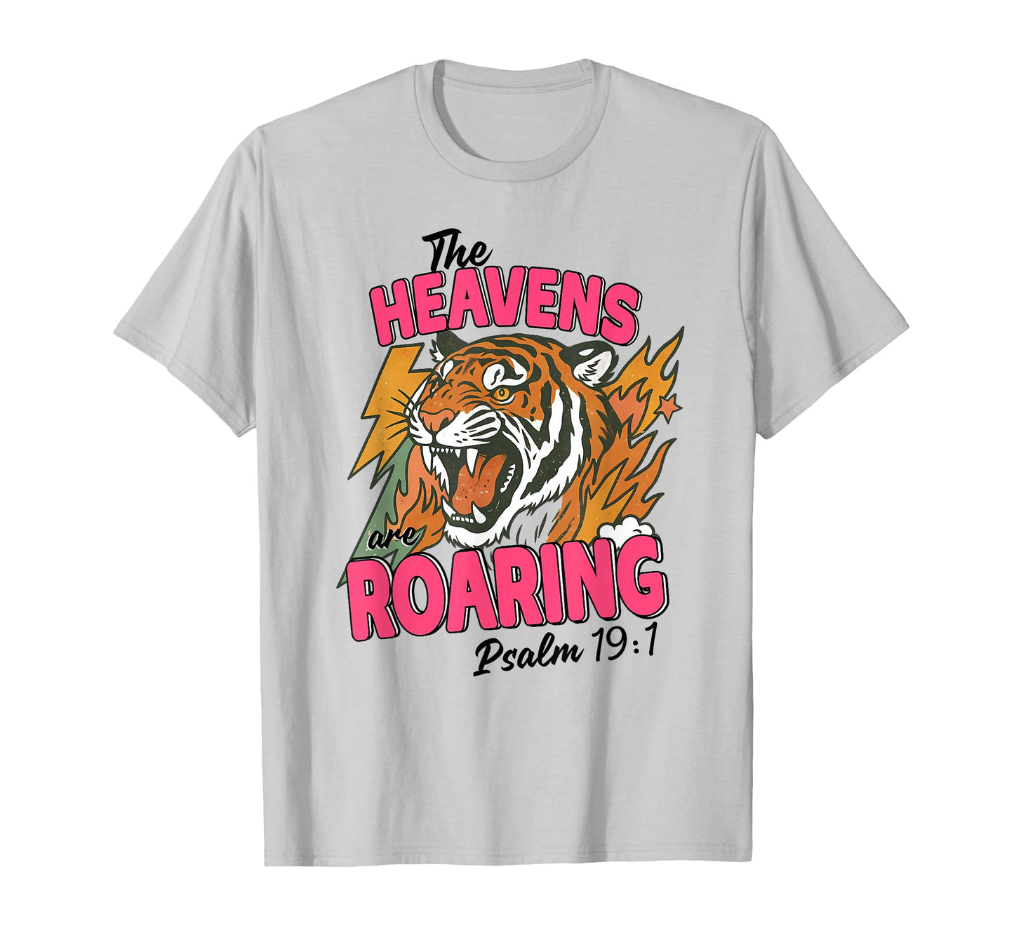 The Heavens Are Roaring Psalm 19 1 Bible Verse Boho Women T-Shirt