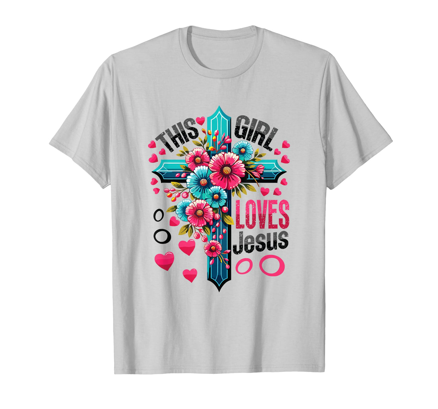 This Girl Loves Jesus Cute Christian Girl Jesus T-Shirt