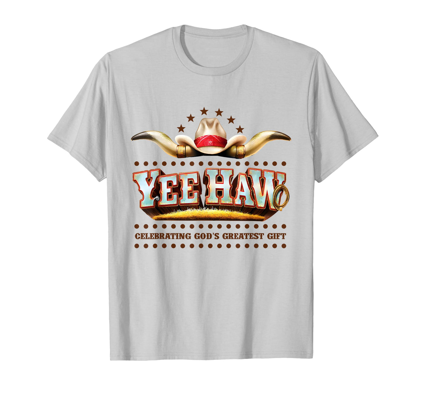 Yee Haw Celebrating God's Funny Cowboy VBS 2025 T-Shirt