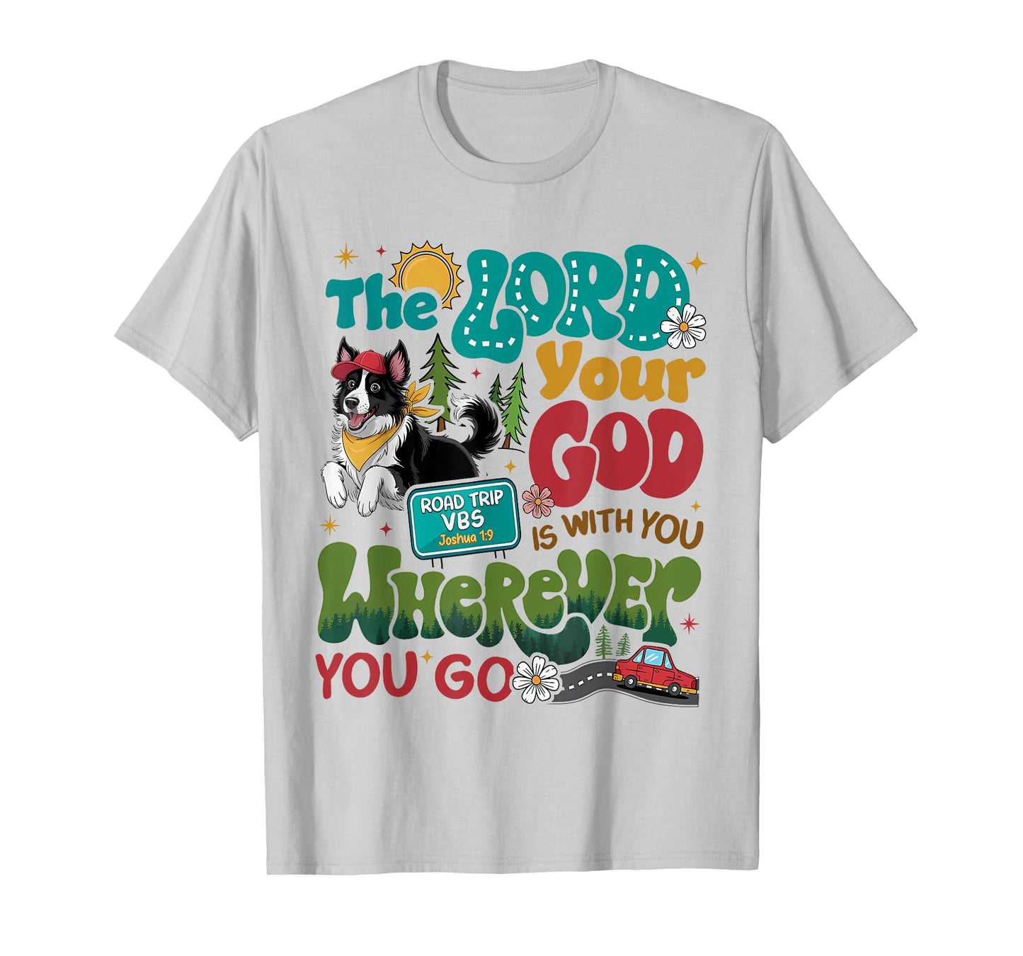 VBS Road Trip On The Go With God 2025 Teens Boys Girls Kids T-Shirt